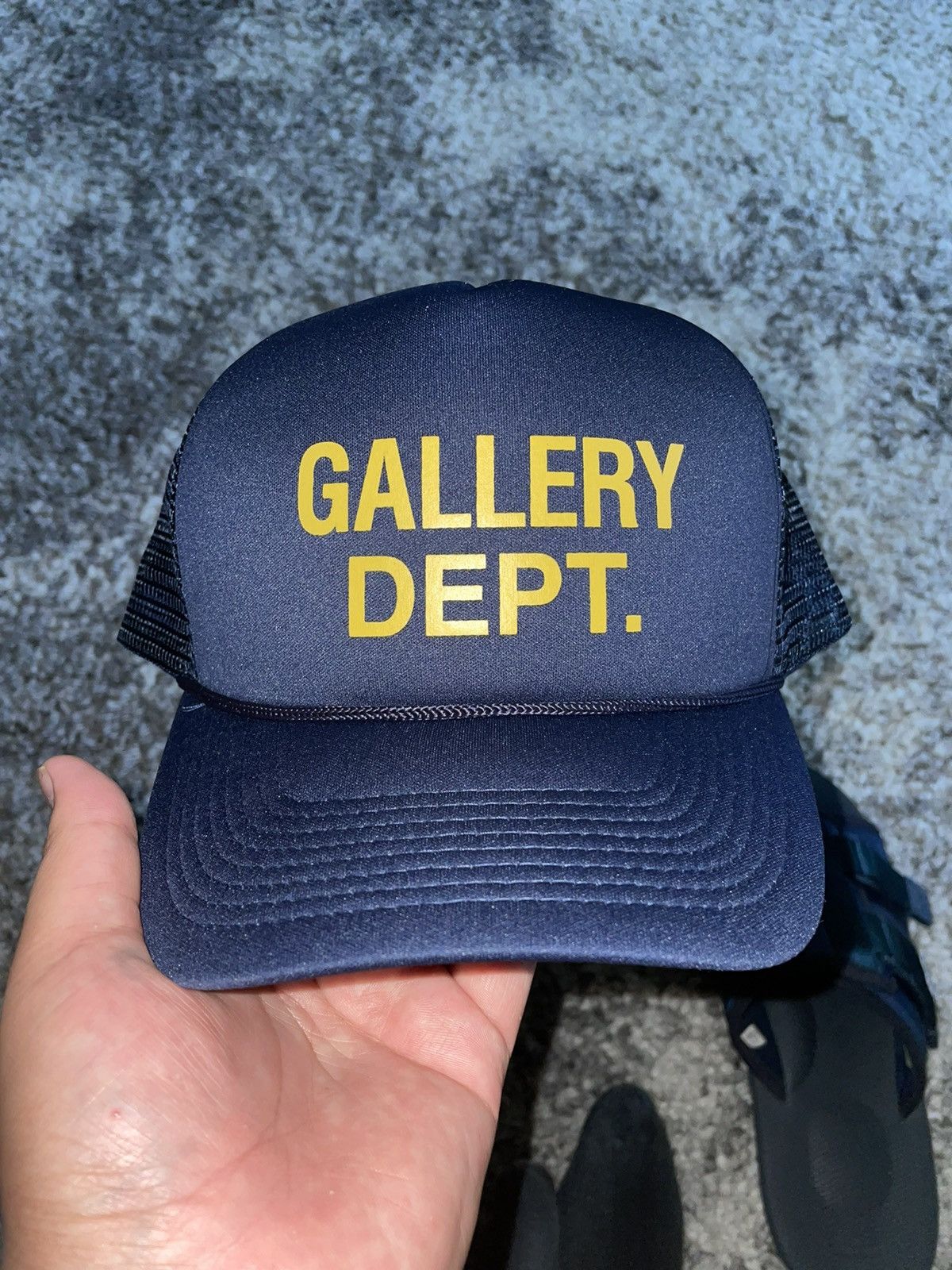 Gallery Dept. Gallery Dept Navy Trucker Hat | Grailed