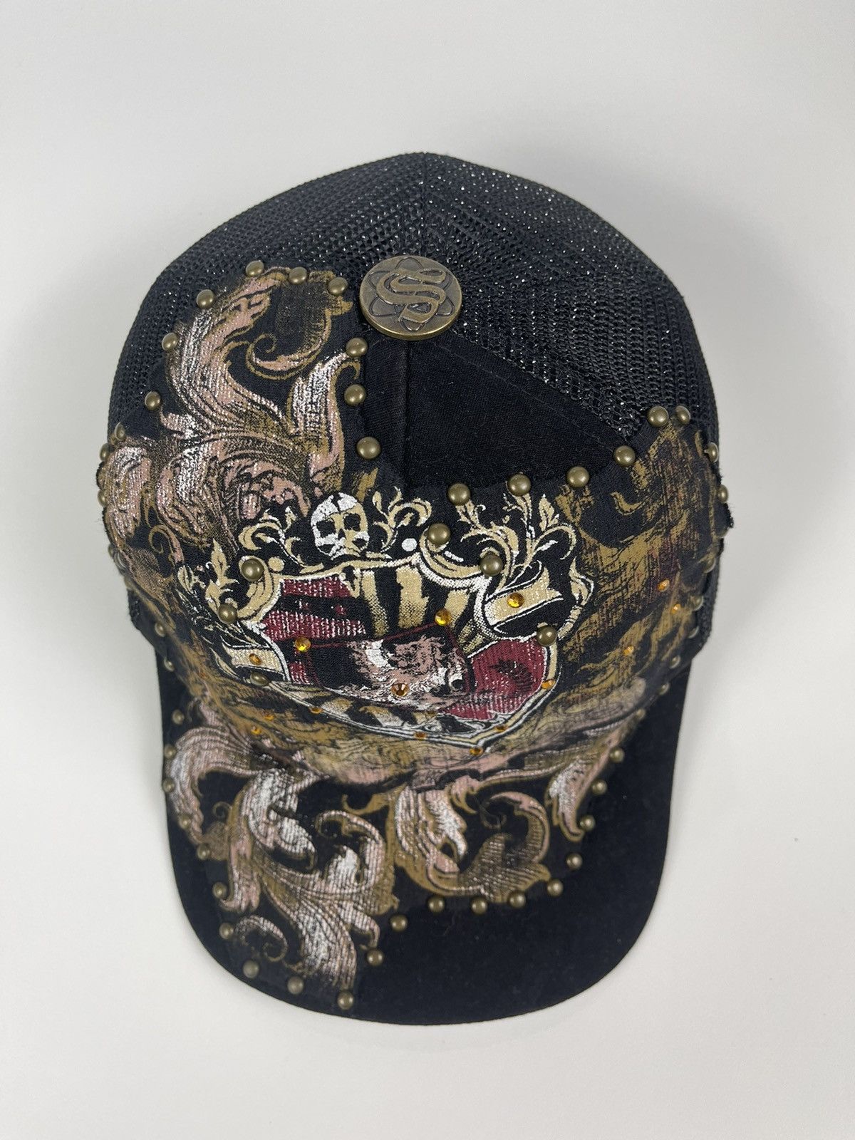 Hat Club Rare 96 Full Print Trucker Hat by Stephante head wear Size ONE SIZE - 5 Thumbnail