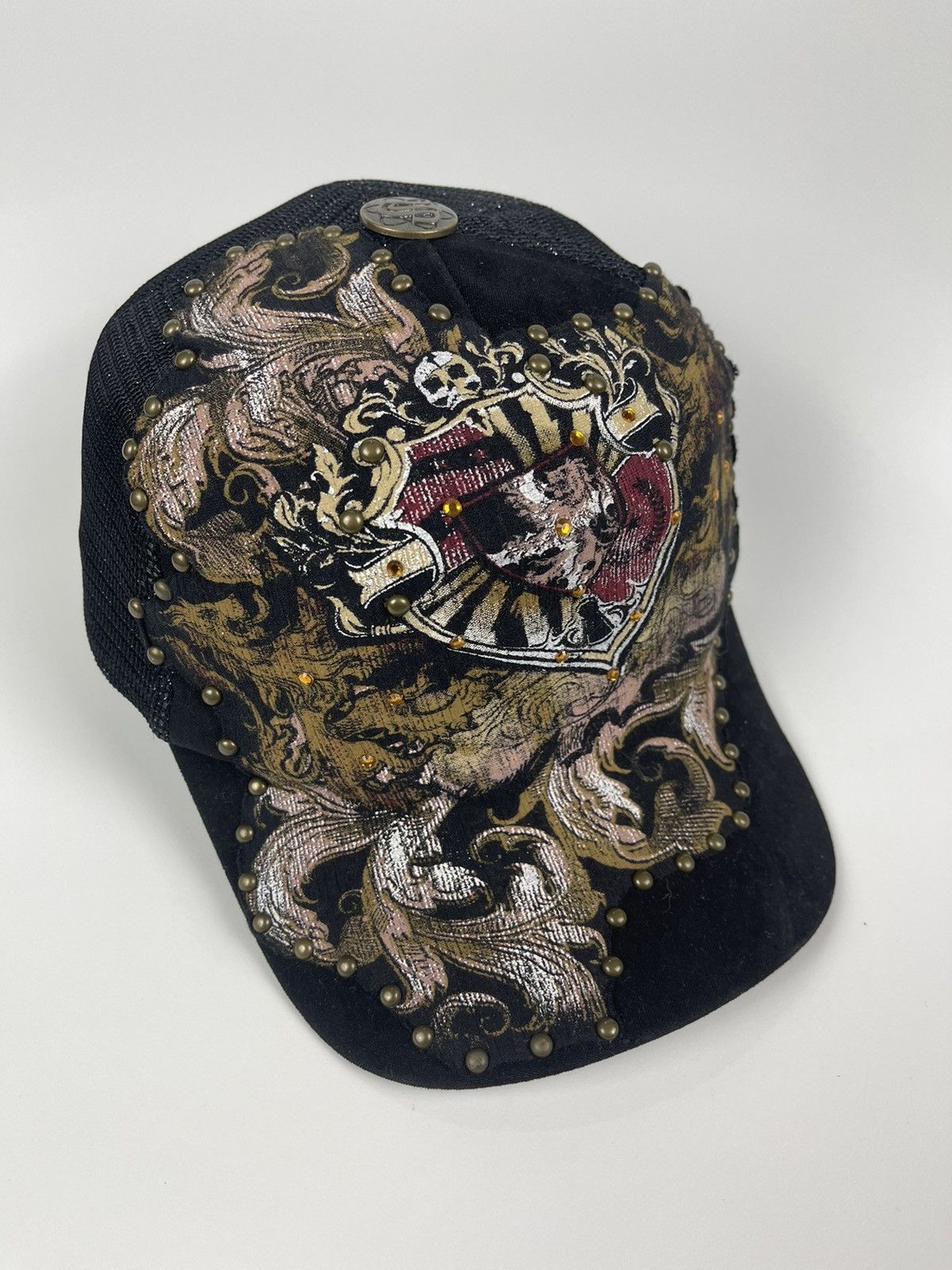 Hat Club Rare 96 Full Print Trucker Hat by Stephante head wear Size ONE SIZE - 3 Thumbnail