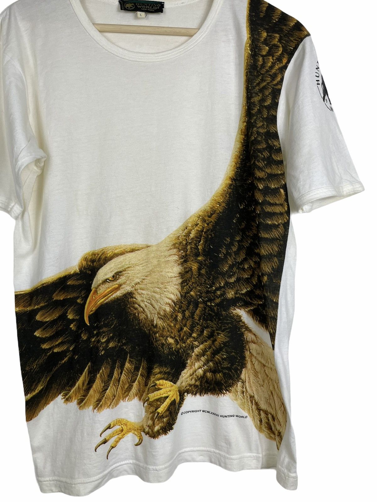 Designer Hunting World 1987 Bald Eagle Tee | Made in Italy Size US L / EU 52-54 / 3 - 6 Thumbnail