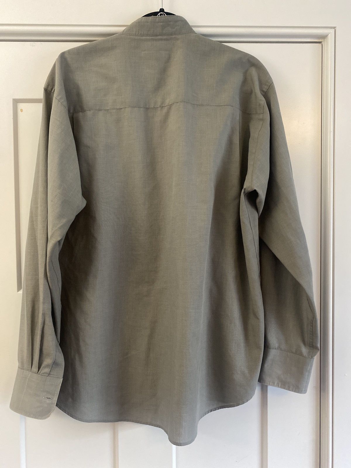 Custom Yves Saint Laurent Grey Long-sleeve Henley Button Down Size US L / EU 52-54 / 3 - 2 Preview