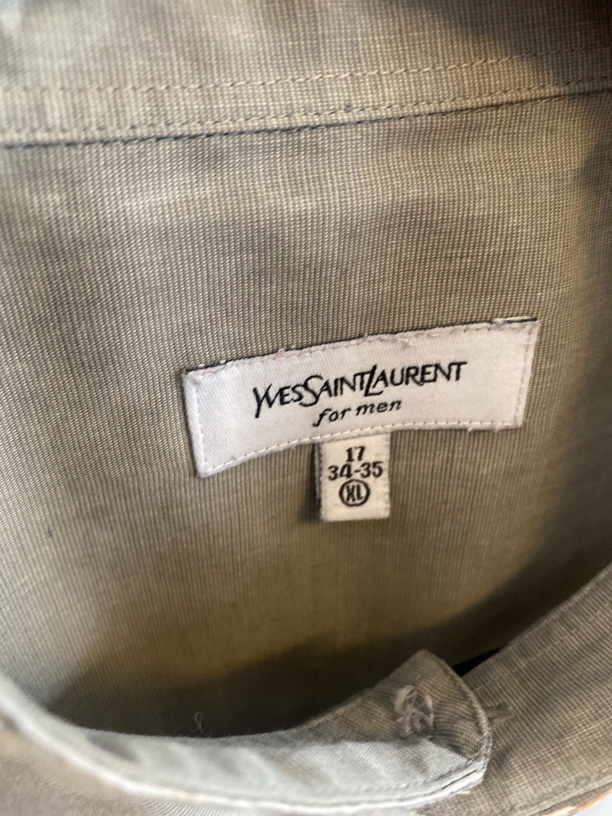 Custom Yves Saint Laurent Grey Long-sleeve Henley Button Down Size US L / EU 52-54 / 3 - 3 Preview