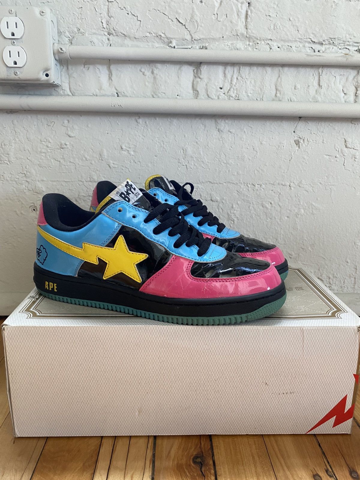 Bape RARE Bapesta FS-001 Low 