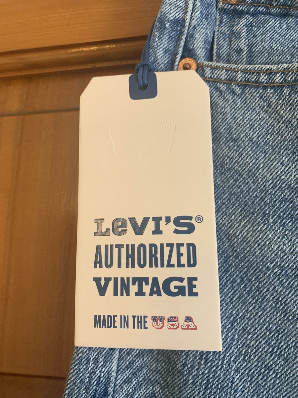 Levi's × Levi's Vintage Clothing × Vintage *RARE* New Vintage 1of1 Levi’s USA-Made Restored Denim Jeans Size US 32 / EU 48 - 9 Thumbnail