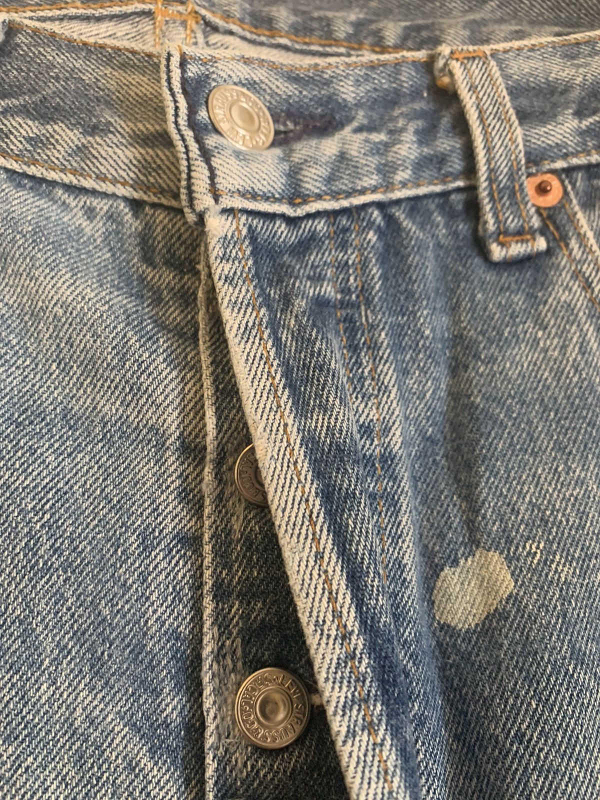Levi's × Levi's Vintage Clothing × Vintage *RARE* New Vintage 1of1 Levi’s USA-Made Restored Denim Jeans Size US 32 / EU 48 - 4 Thumbnail