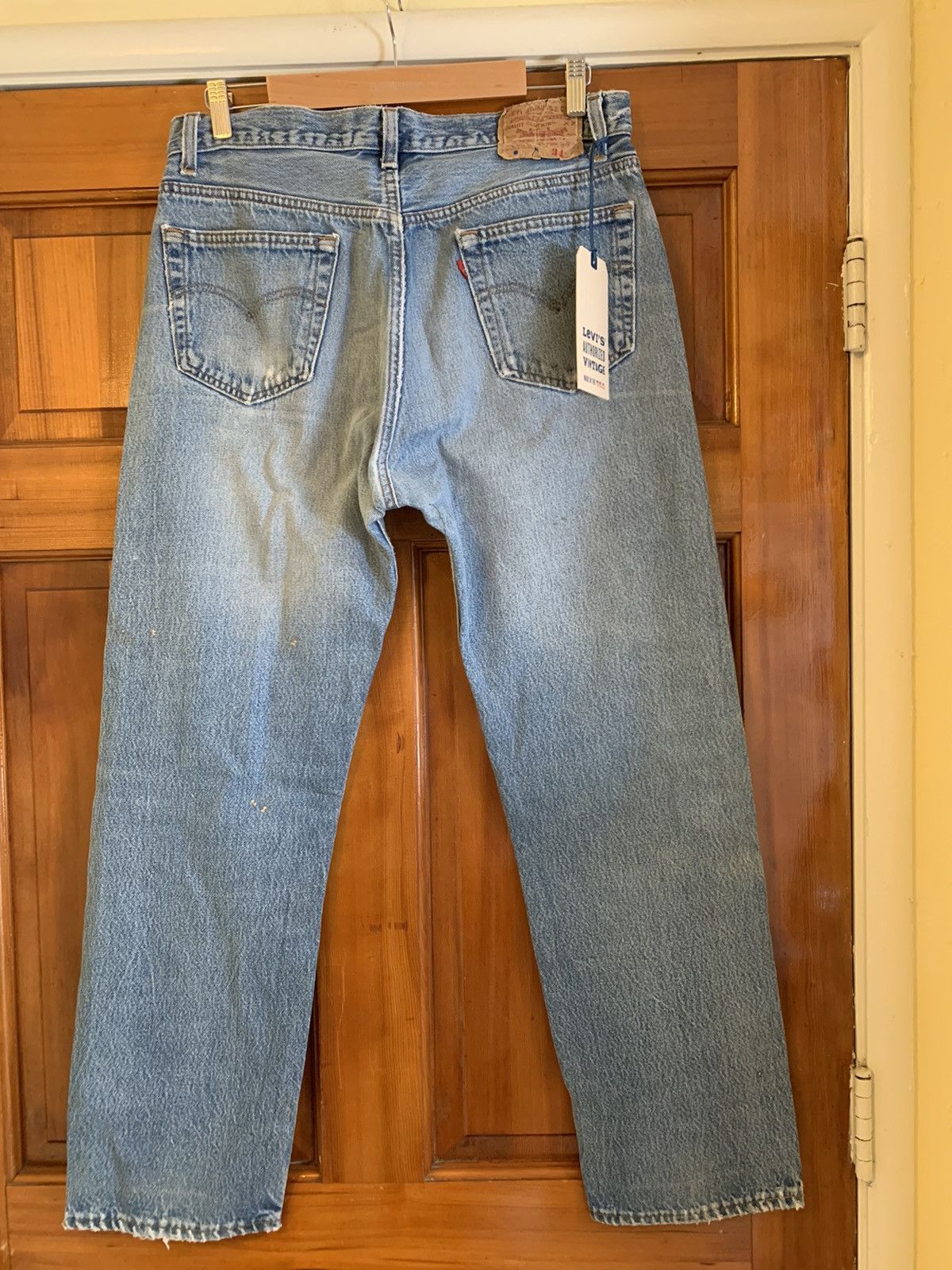 Levi's × Levi's Vintage Clothing × Vintage RARE* New Vintage 1of1 Levi’s USA-Made Restored Denim Jeans Size US 34 / EU 50 - 2 Thumbnail