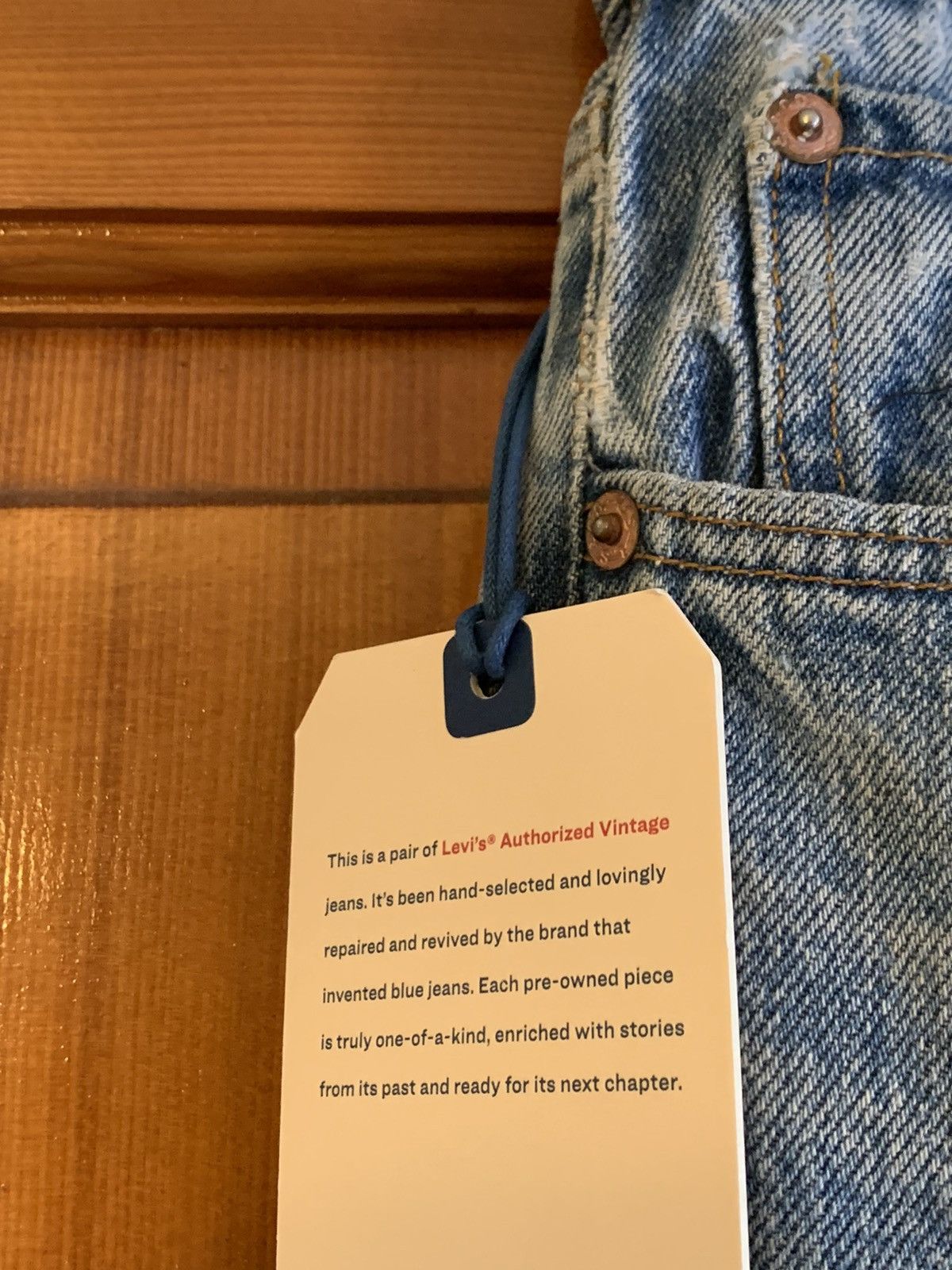 Levi's × Levi's Vintage Clothing × Vintage RARE* New Vintage 1of1 Levi’s USA-Made Restored Denim Jeans Size US 34 / EU 50 - 11 Thumbnail