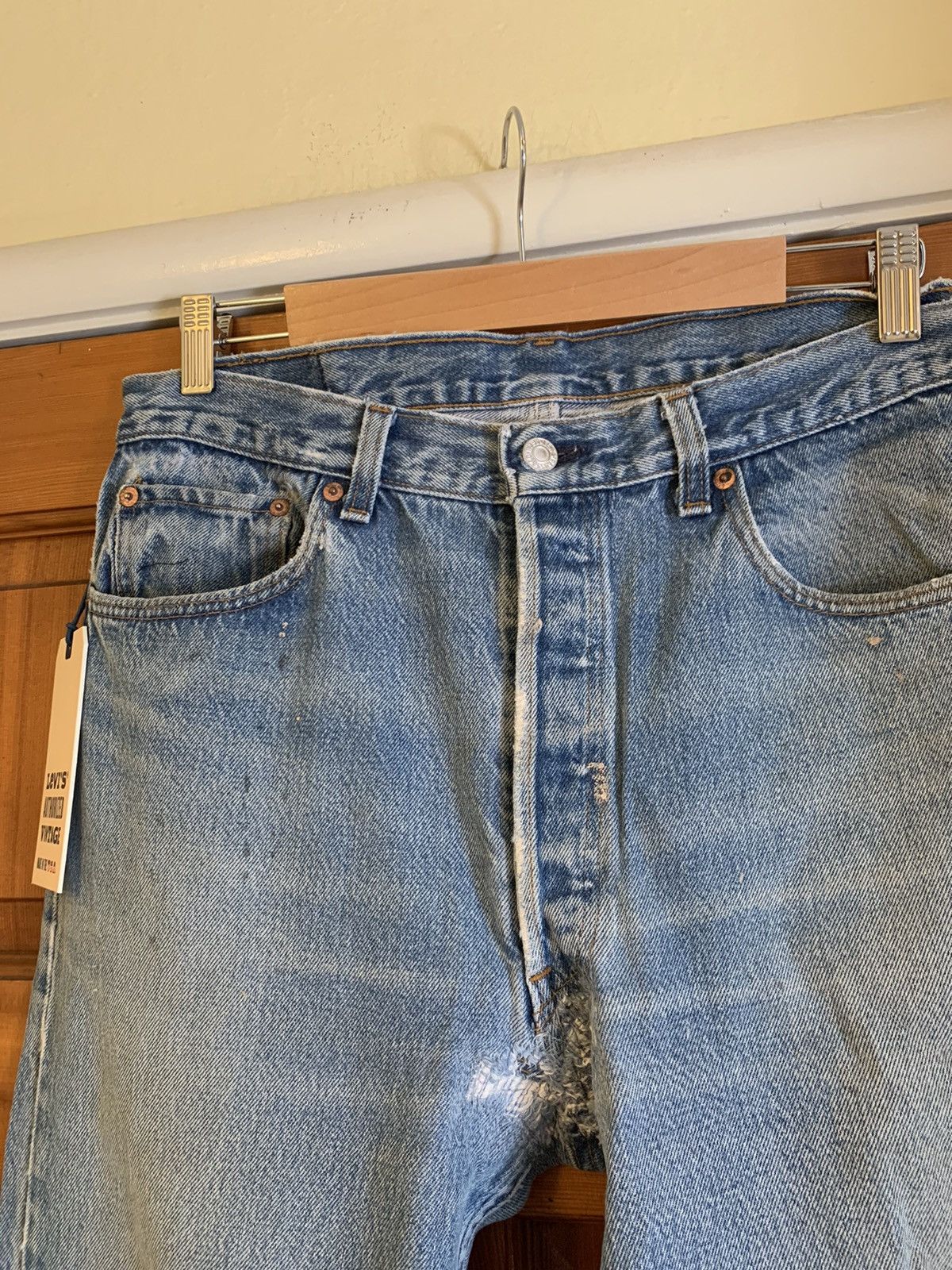 Levi's × Levi's Vintage Clothing × Vintage RARE* New Vintage 1of1 Levi’s USA-Made Restored Denim Jeans Size US 34 / EU 50 - 3 Thumbnail