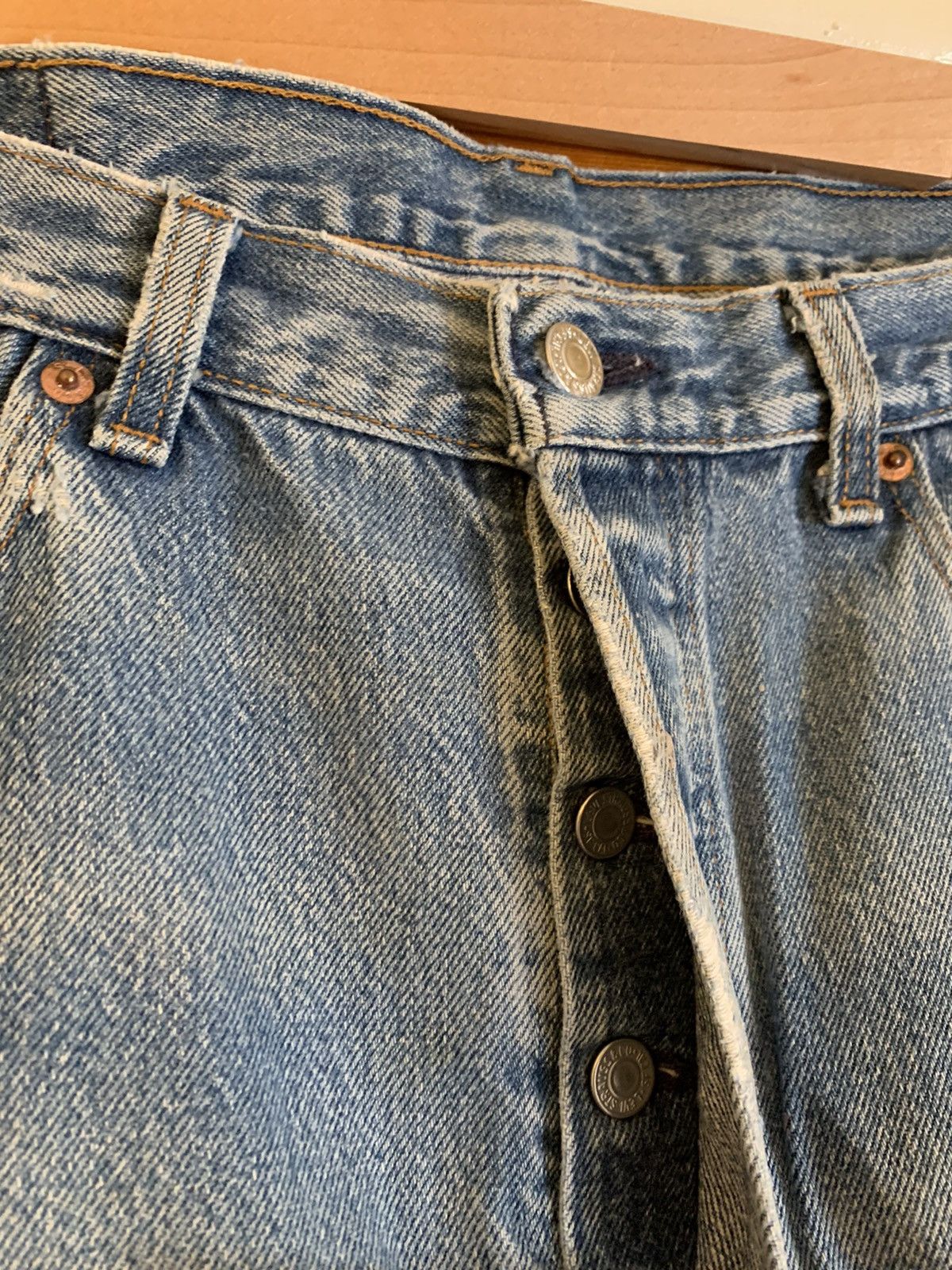 Levi's × Levi's Vintage Clothing × Vintage RARE* New Vintage 1of1 Levi’s USA-Made Restored Denim Jeans Size US 34 / EU 50 - 4 Thumbnail