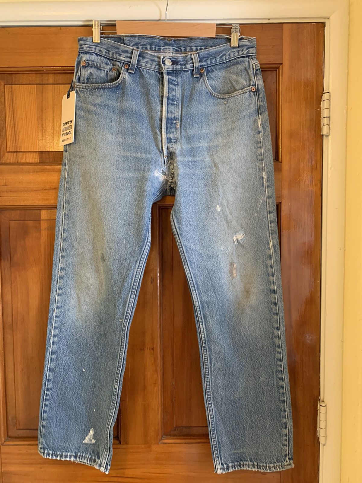 Levi's × Levi's Vintage Clothing × Vintage RARE* New Vintage 1of1 Levi’s USA-Made Restored Denim Jeans Size US 34 / EU 50 - 1 Thumbnail
