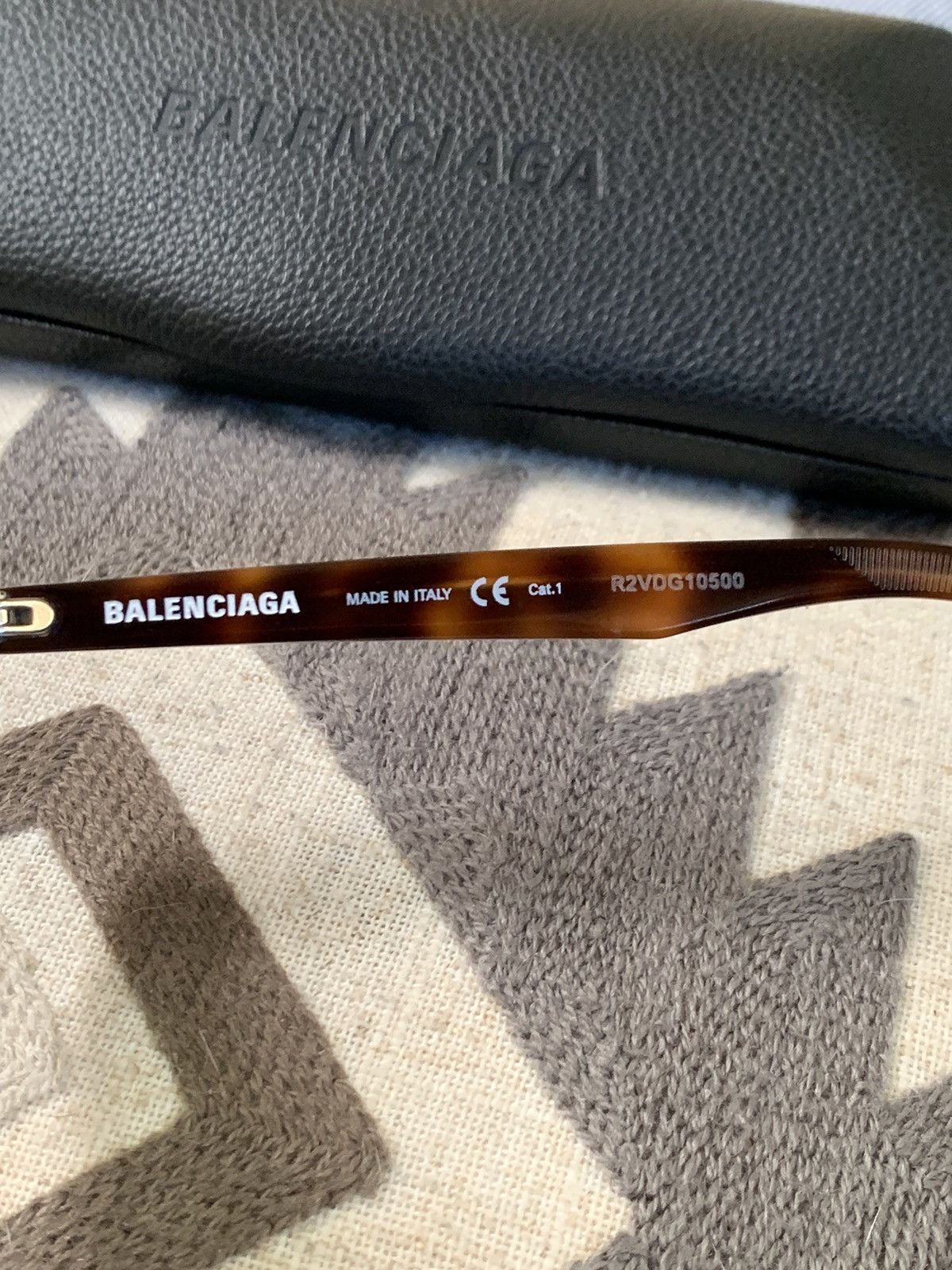 Balenciaga × Designer *RARE* New Balenciaga Paris Tortoise Shell Sunglasses Size ONE SIZE - 3 Thumbnail