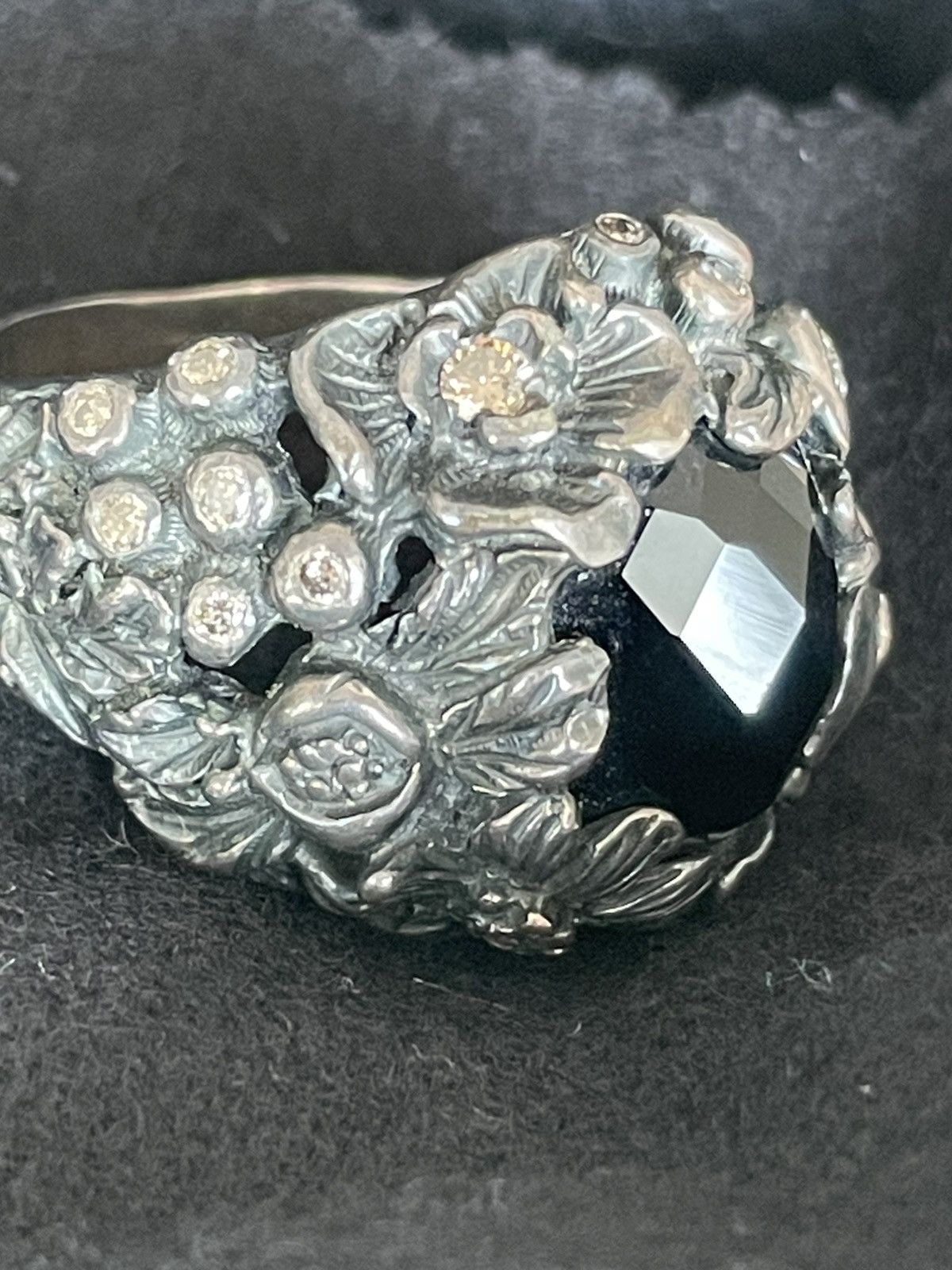 Ugo Cacciatori Sterling, Black Ónix & Safire Size ONE SIZE - 4 Thumbnail