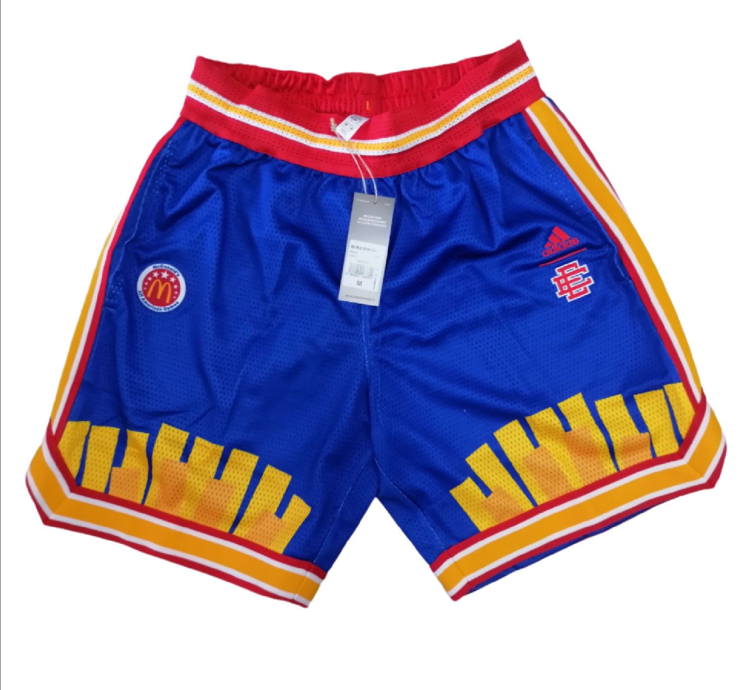 Eric Emanuel Golden State Warriors Adidas Hoop Shorts size popular M