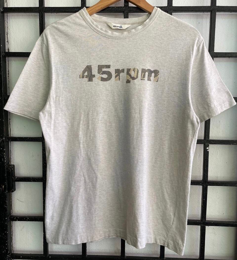 45rpm 🔥 Vintage 90's 45rpm Spellout Camo Logo Tee Size US M / EU 48-50 / 2 - 1 Thumbnail