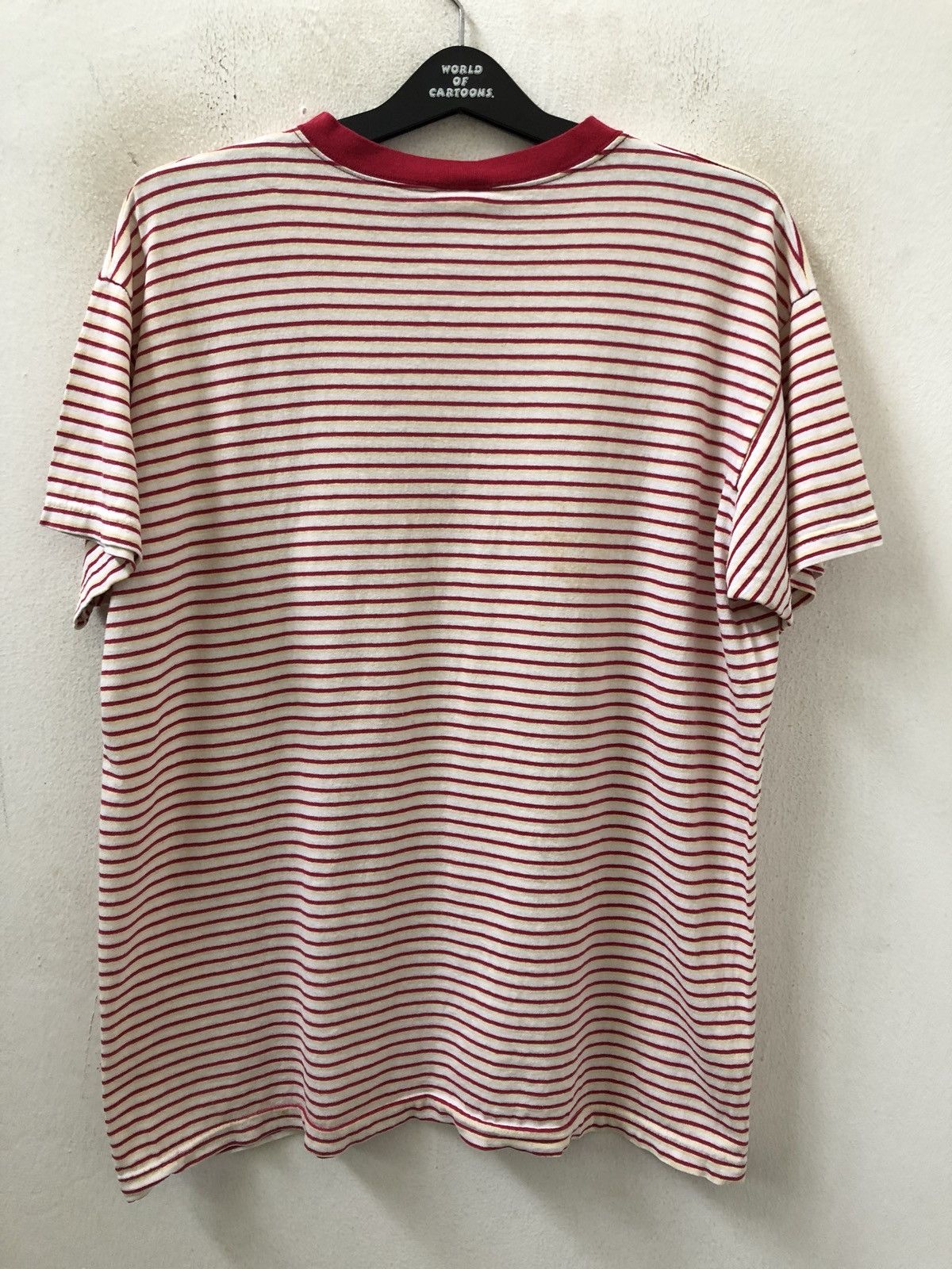 Disney Vintage 90s Disney Mickey Mouse Striped t shirt Size US L / EU 52-54 / 3 - 6 Thumbnail