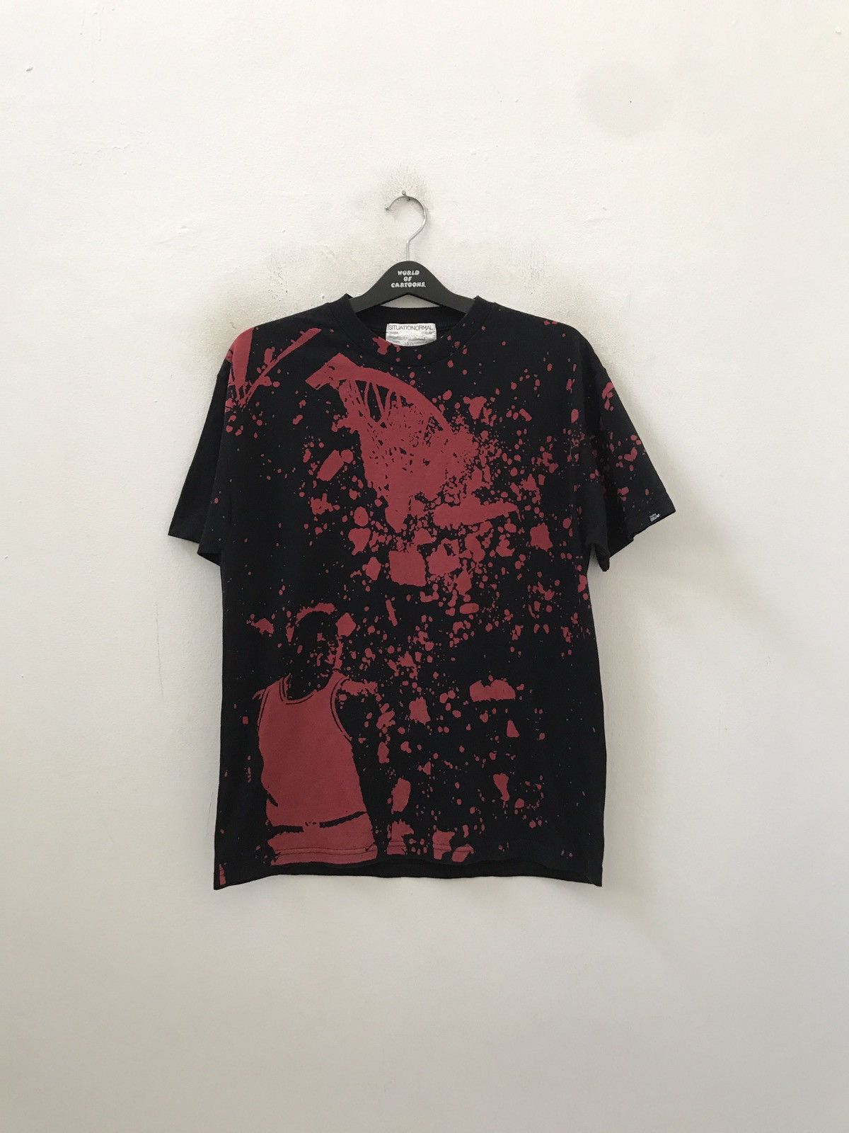 Japanese Brand SNRML Collab Paint Splattered Design t shirt Size US M / EU 48-50 / 2 - 2 Thumbnail