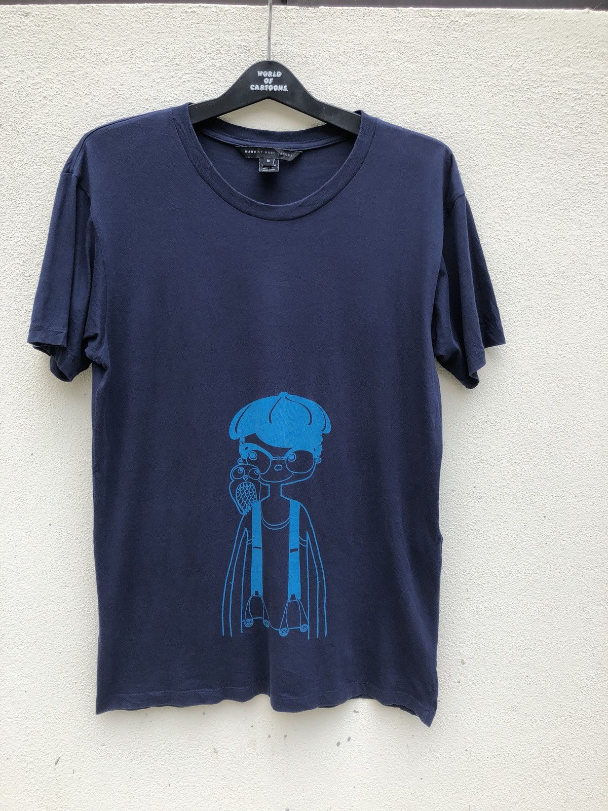 Marc Jacobs × Marc by Marc Jacobs Marc Jacob Navy Blue Anime t shirt Size US M / EU 48-50 / 2 - 1 Thumbnail