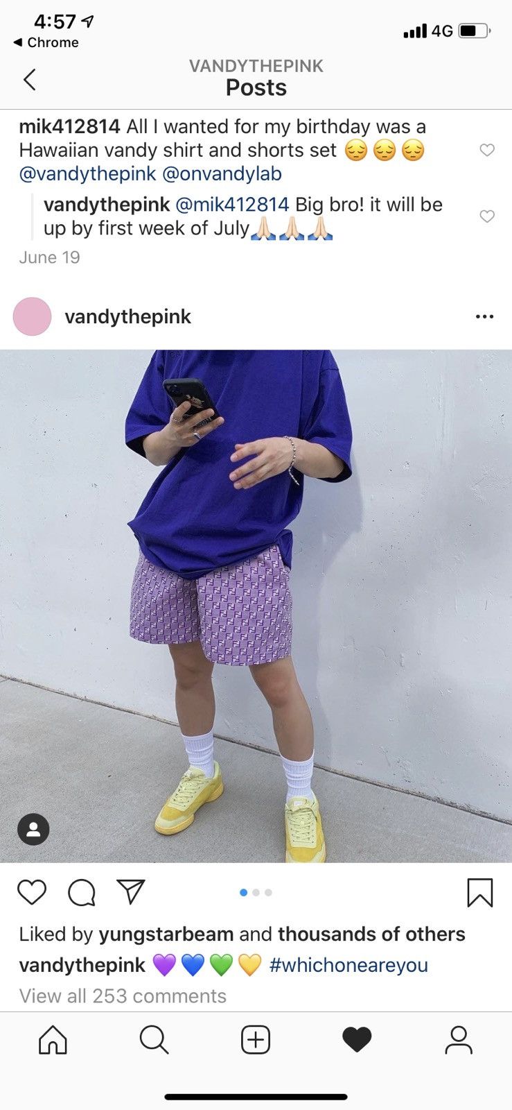 Vandy The Pink vandy the pink FANCY SHORTS purple L NEW Size US 32 / EU 48 - 4 Thumbnail