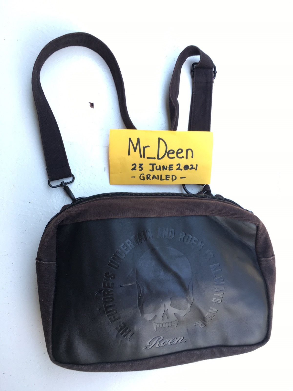 Japanese Brand Roen The Future’s Uncertain & Roen is Always Near Sling Bag Size ONE SIZE - 2 Thumbnail