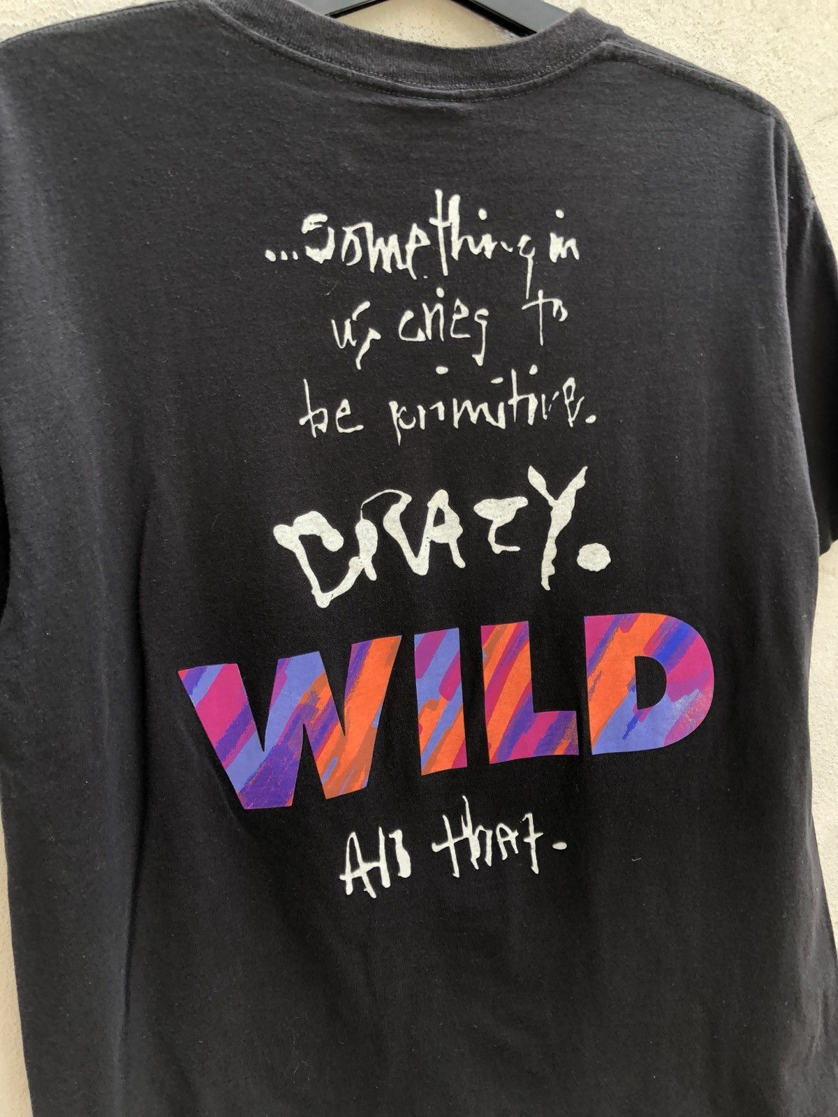 Nike × Vintage Vtg 80s 90s Nike Crazy WILD Grey Tag t shirt Size US XL / EU 56 / 4 - 7 Thumbnail