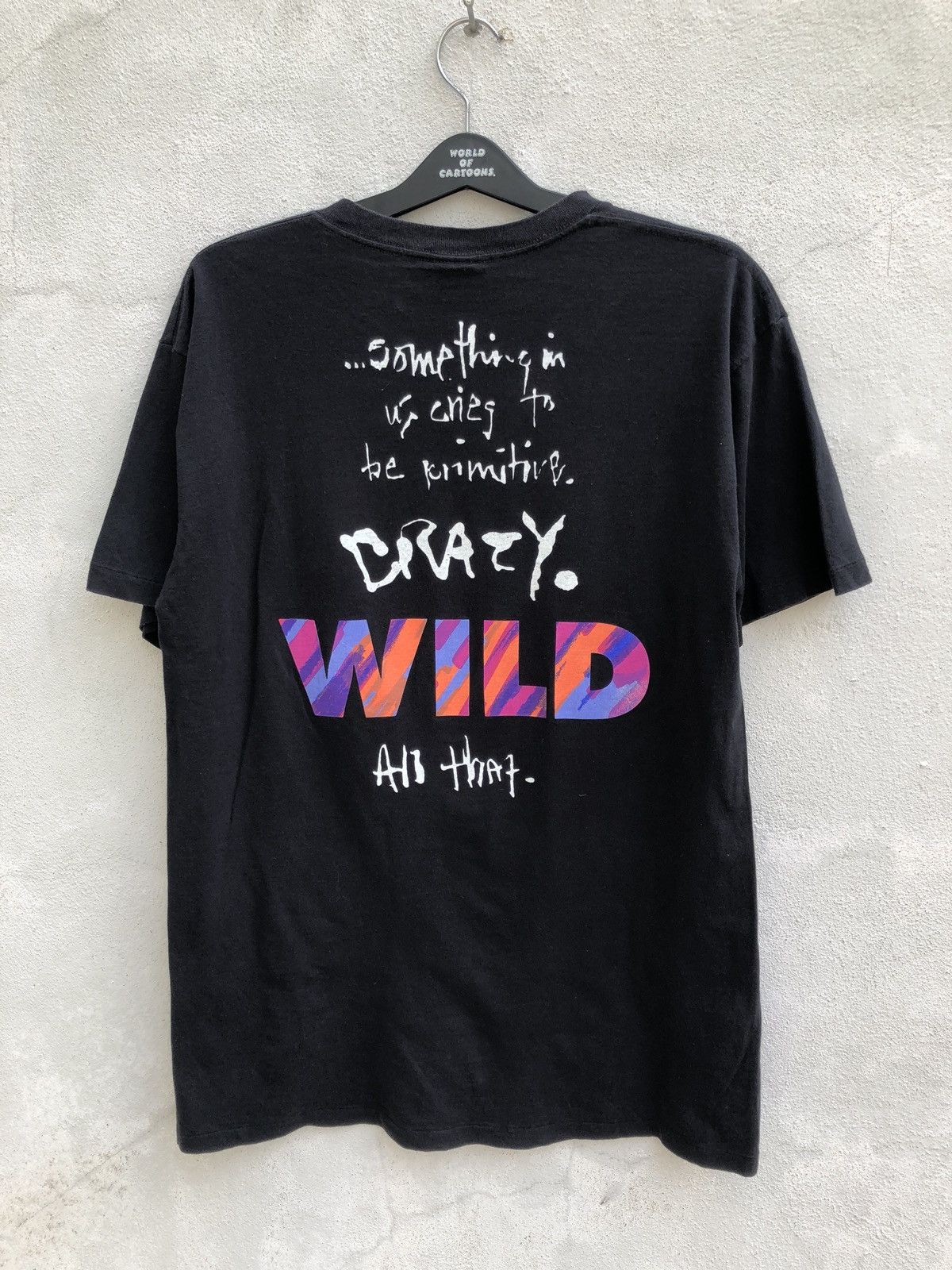 Nike × Vintage Vtg 80s 90s Nike Crazy WILD Grey Tag t shirt Size US XL / EU 56 / 4 - 6 Thumbnail