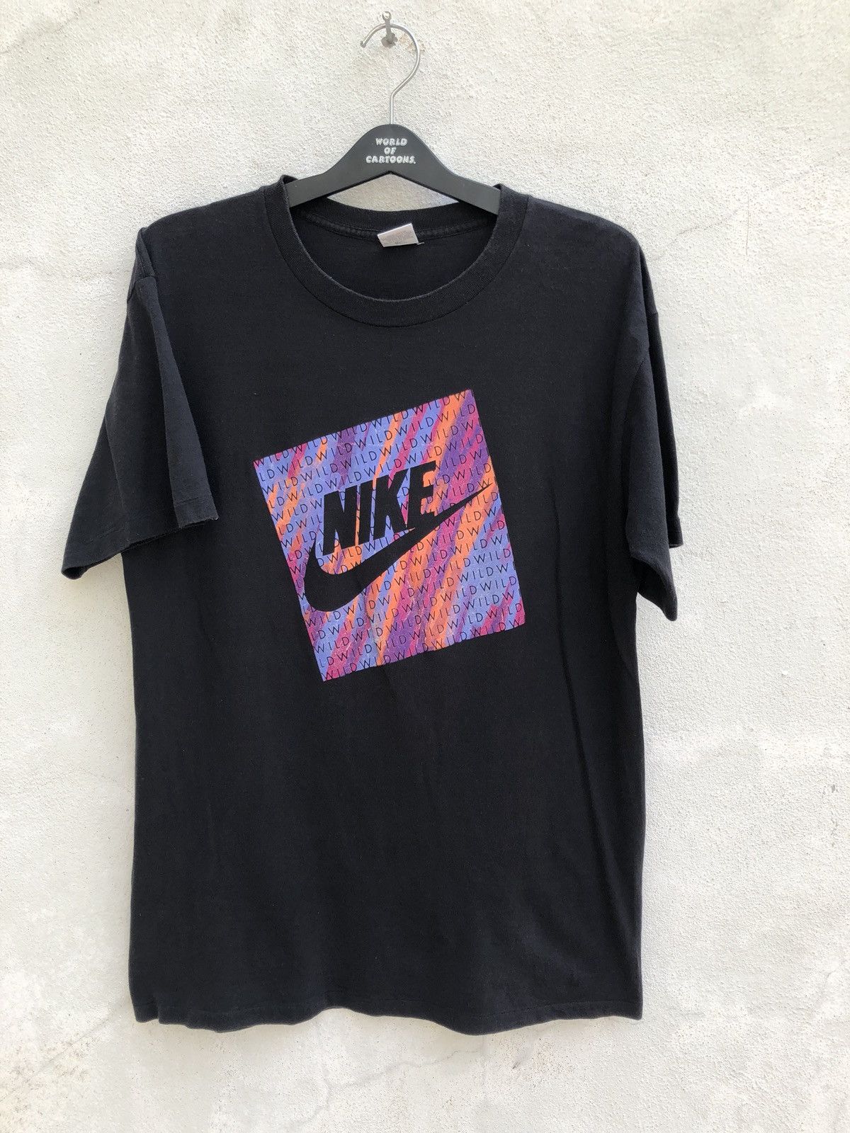 Nike × Vintage Vtg 80s 90s Nike Crazy WILD Grey Tag t shirt Size US XL / EU 56 / 4 - 1 Thumbnail