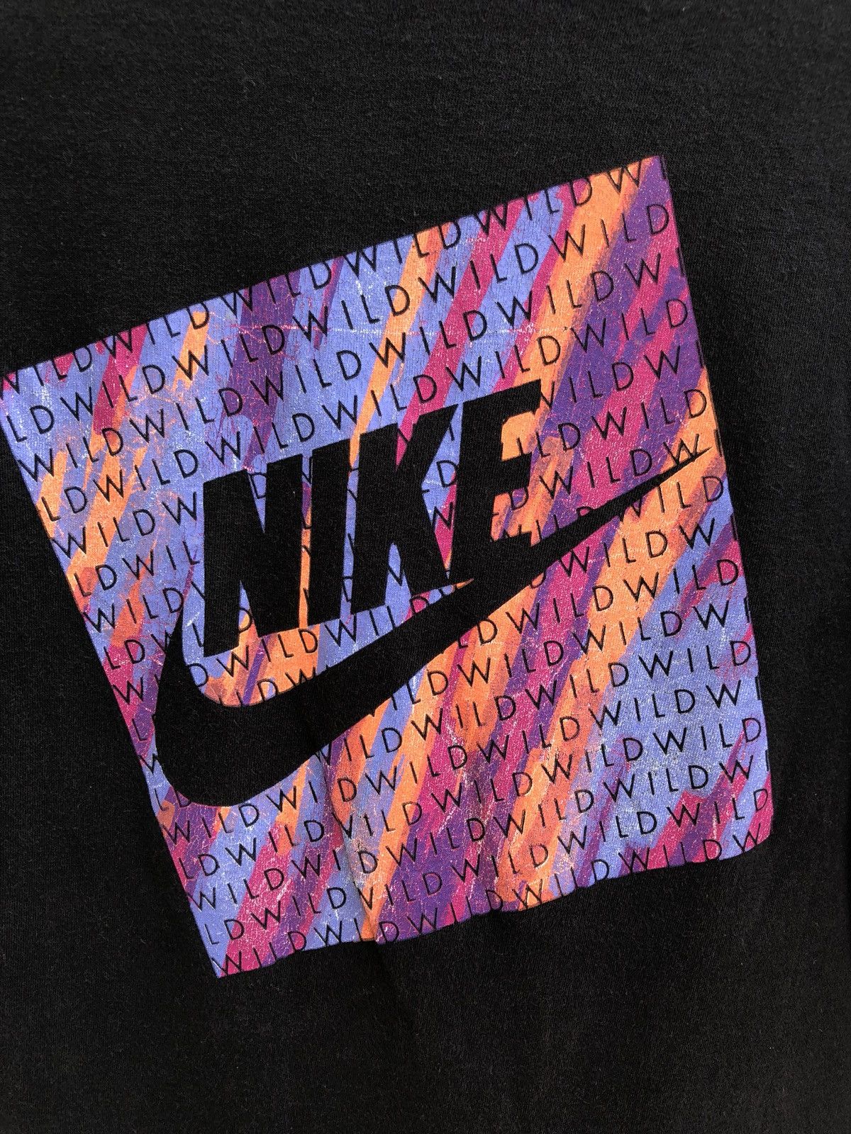 Nike × Vintage Vtg 80s 90s Nike Crazy WILD Grey Tag t shirt Size US XL / EU 56 / 4 - 2 Thumbnail