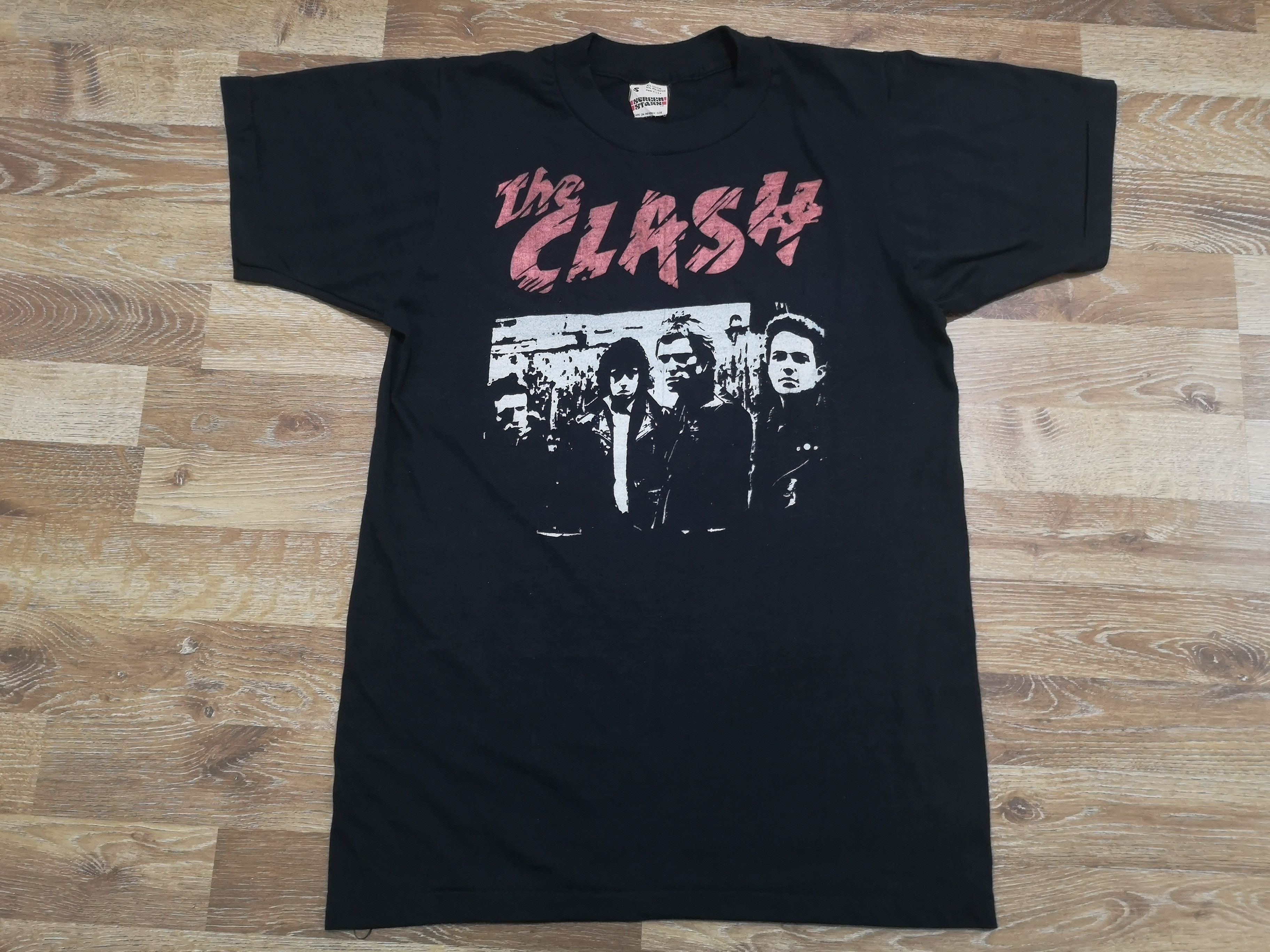 Rare! Vintage 80's Bootleg The Clash Punk Band Promo Tee