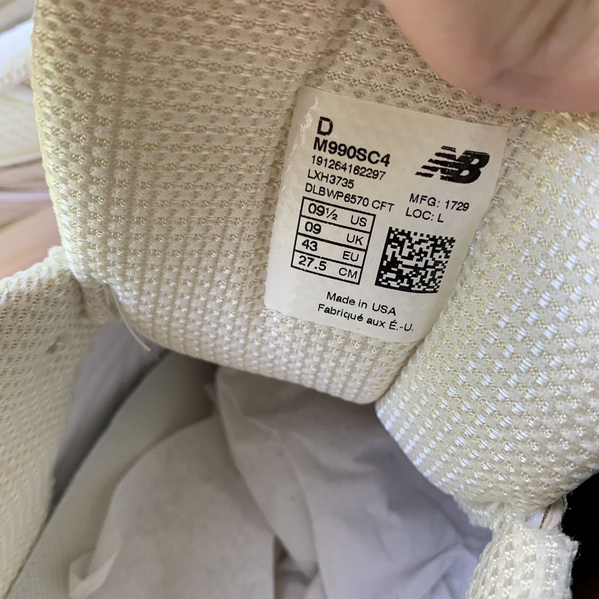 New Balance × Stussy Stussy x 990v4 Cream Size US 9.5 / EU 42-43 - 8 Thumbnail