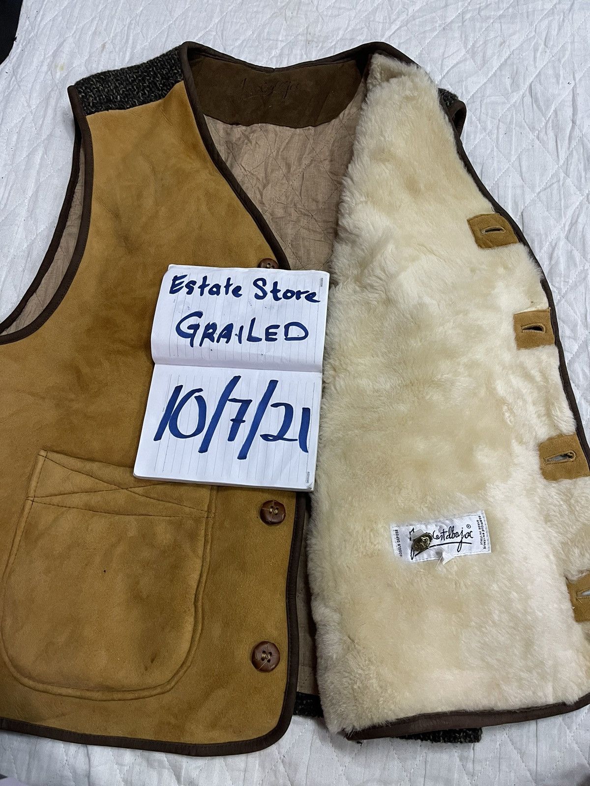 Jean Charles De Castelbajac JCDB Vest Leather Fur Outdoor Life Size XL / US 12-14 / IT 48-50 - 14 Thumbnail