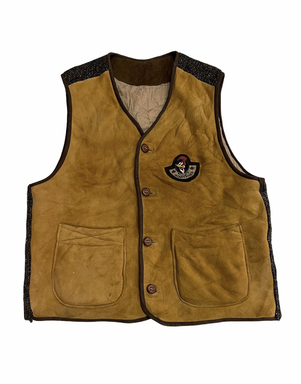 Jean Charles De Castelbajac JCDB Vest Leather Fur Outdoor Life Size XL / US 12-14 / IT 48-50 - 1 Thumbnail