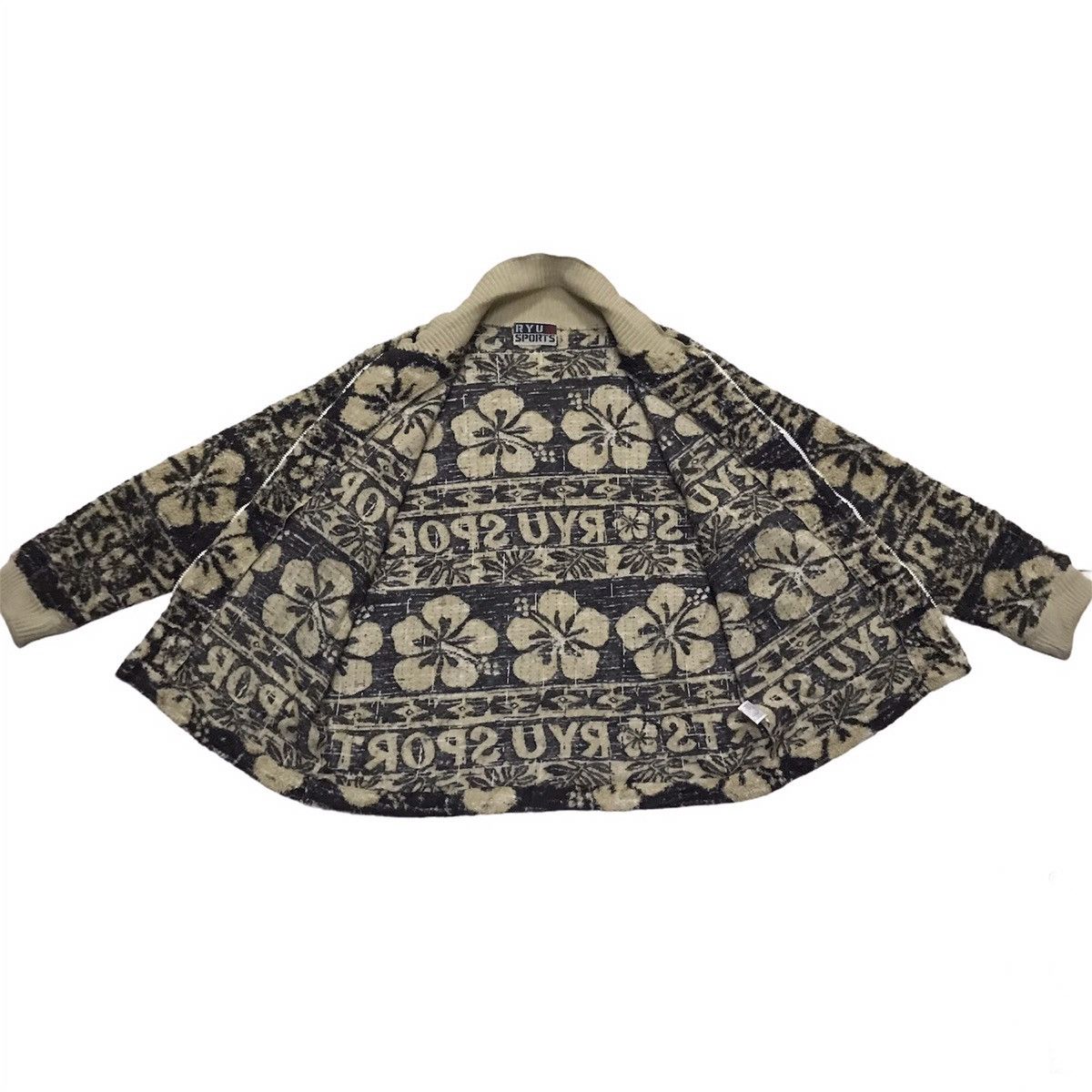 Japanese Brand × Vintage Ryu sport zipper fleece overprinted Size US M / EU 48-50 / 2 - 7 Thumbnail