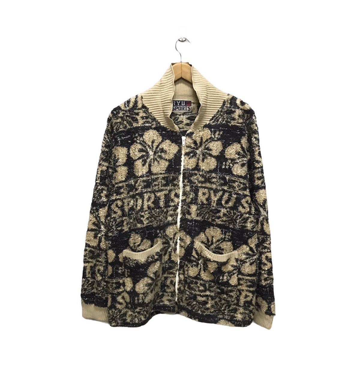 Japanese Brand × Vintage Ryu sport zipper fleece overprinted Size US M / EU 48-50 / 2 - 1 Thumbnail