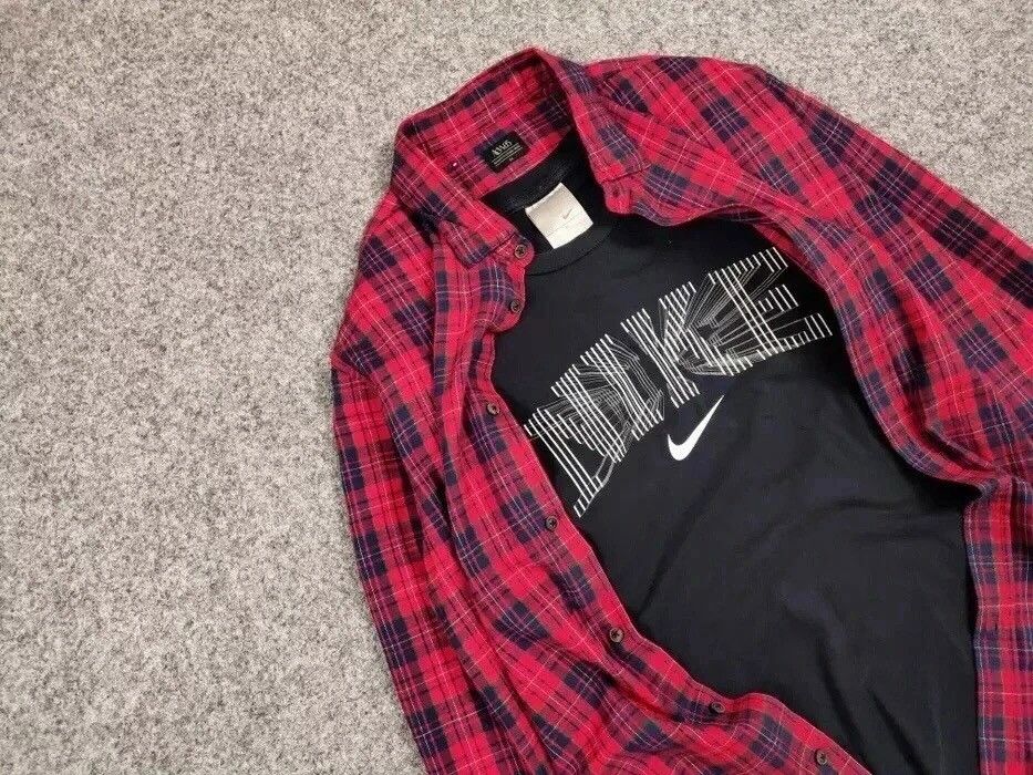 Flannel Vintage Flannel Shirt Plaid Checkered Travis Scott Style Size US M / EU 48-50 / 2 - 7 Thumbnail