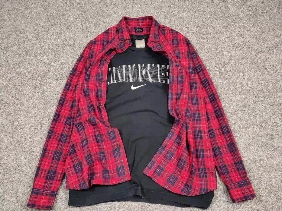 Flannel Vintage Flannel Shirt Plaid Checkered Travis Scott Style Size US M / EU 48-50 / 2 - 10 Thumbnail