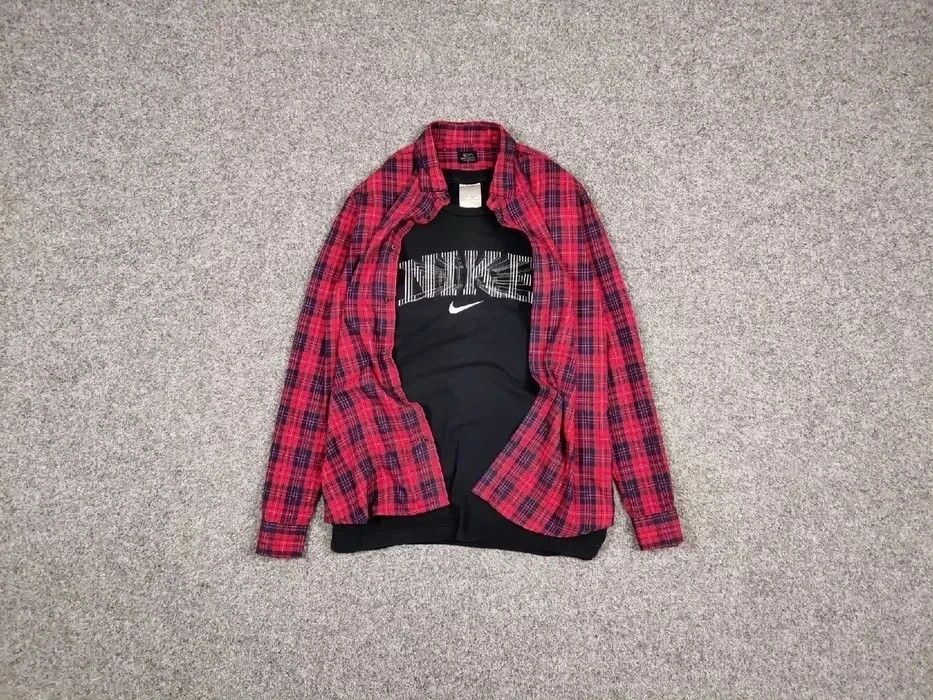 Flannel Vintage Flannel Shirt Plaid Checkered Travis Scott Style Size US M / EU 48-50 / 2 - 1 Thumbnail