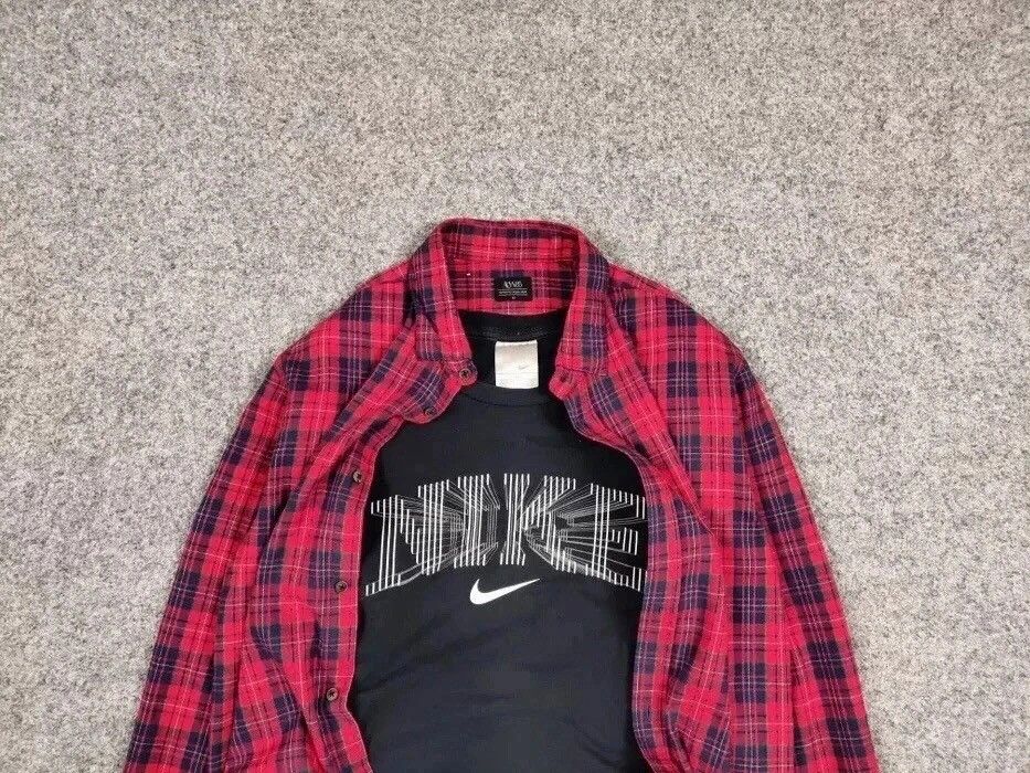 Flannel Vintage Flannel Shirt Plaid Checkered Travis Scott Style Size US M / EU 48-50 / 2 - 8 Thumbnail