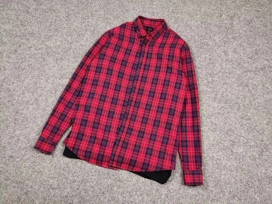 Flannel Vintage Flannel Shirt Plaid Checkered Travis Scott Style Size US M / EU 48-50 / 2 - 11 Thumbnail