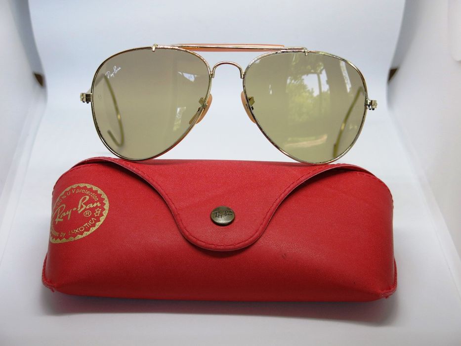 RayBan Ray-Ban Outdoorsman 3030 Aviator Sunglasses, Wire Wrap Ears ...