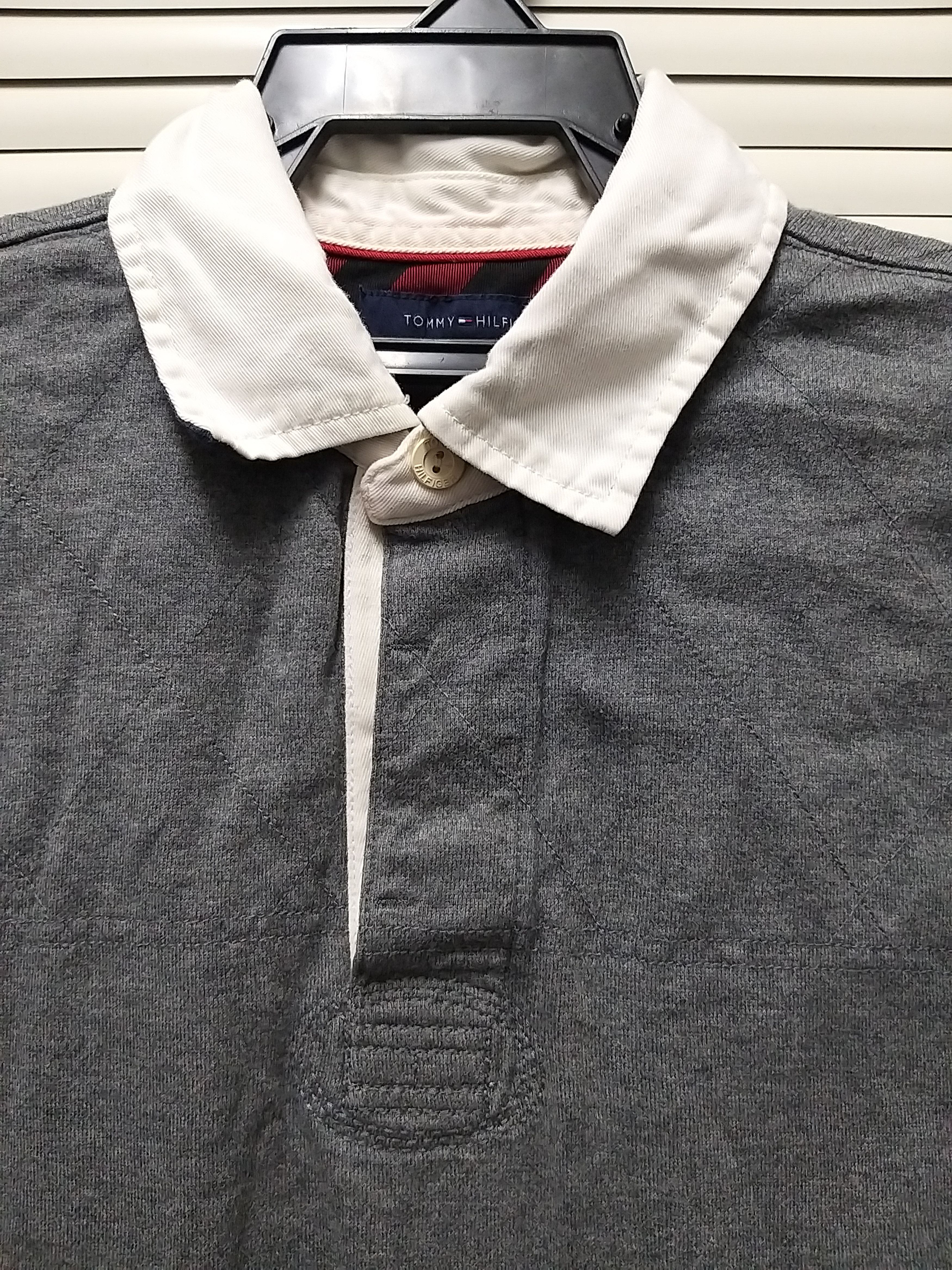 Tommy Hilfiger VTG TOMMY HILFIGER RUGBY STYLE #85 LONG SLEEVE POLO SHIRT Size US M / EU 48-50 / 2 - 4 Thumbnail
