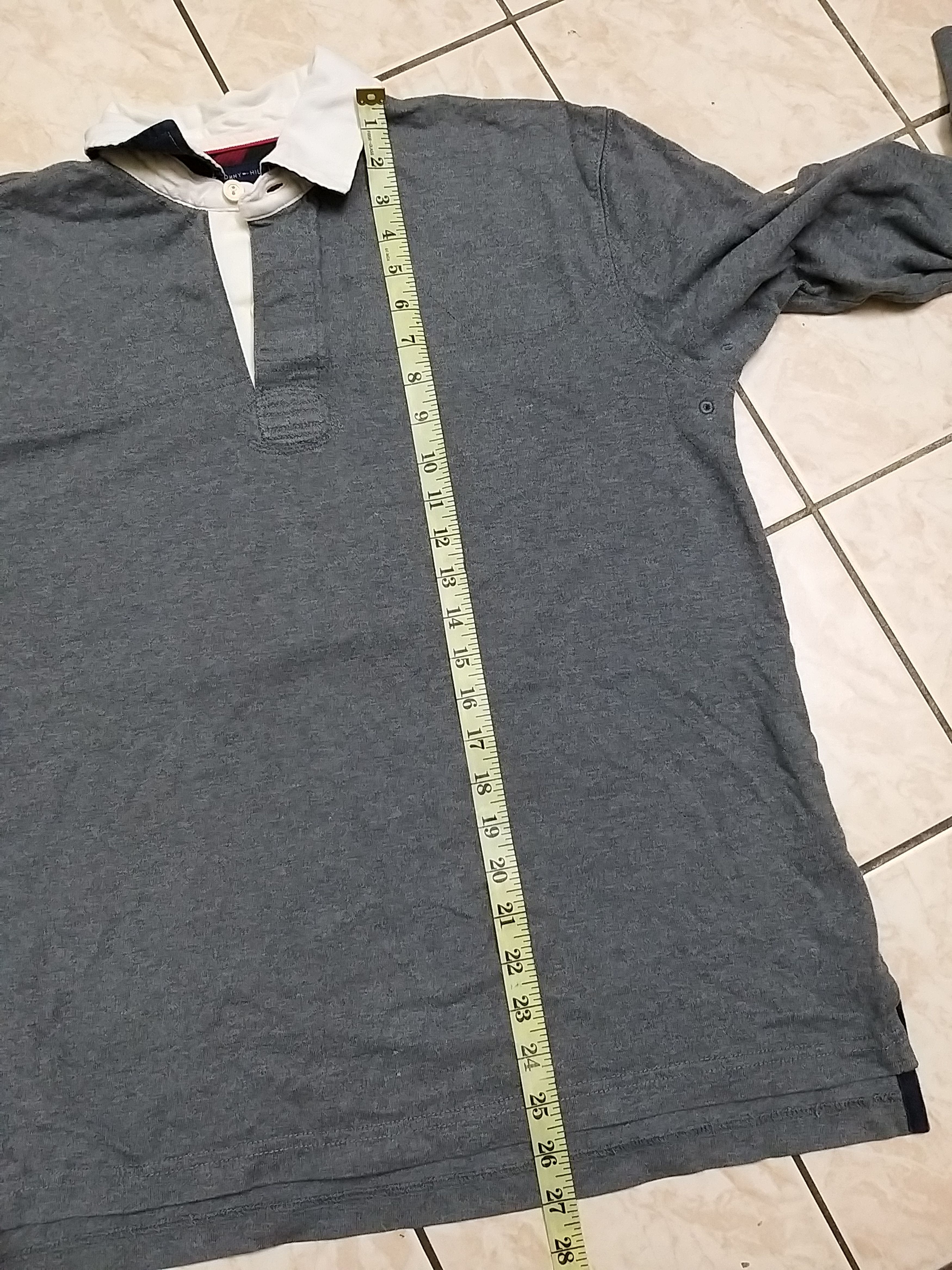 Tommy Hilfiger VTG TOMMY HILFIGER RUGBY STYLE #85 LONG SLEEVE POLO SHIRT Size US M / EU 48-50 / 2 - 12 Thumbnail