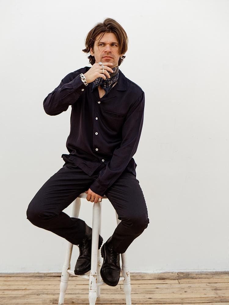 Long Sleeve Camp Collar Shirt