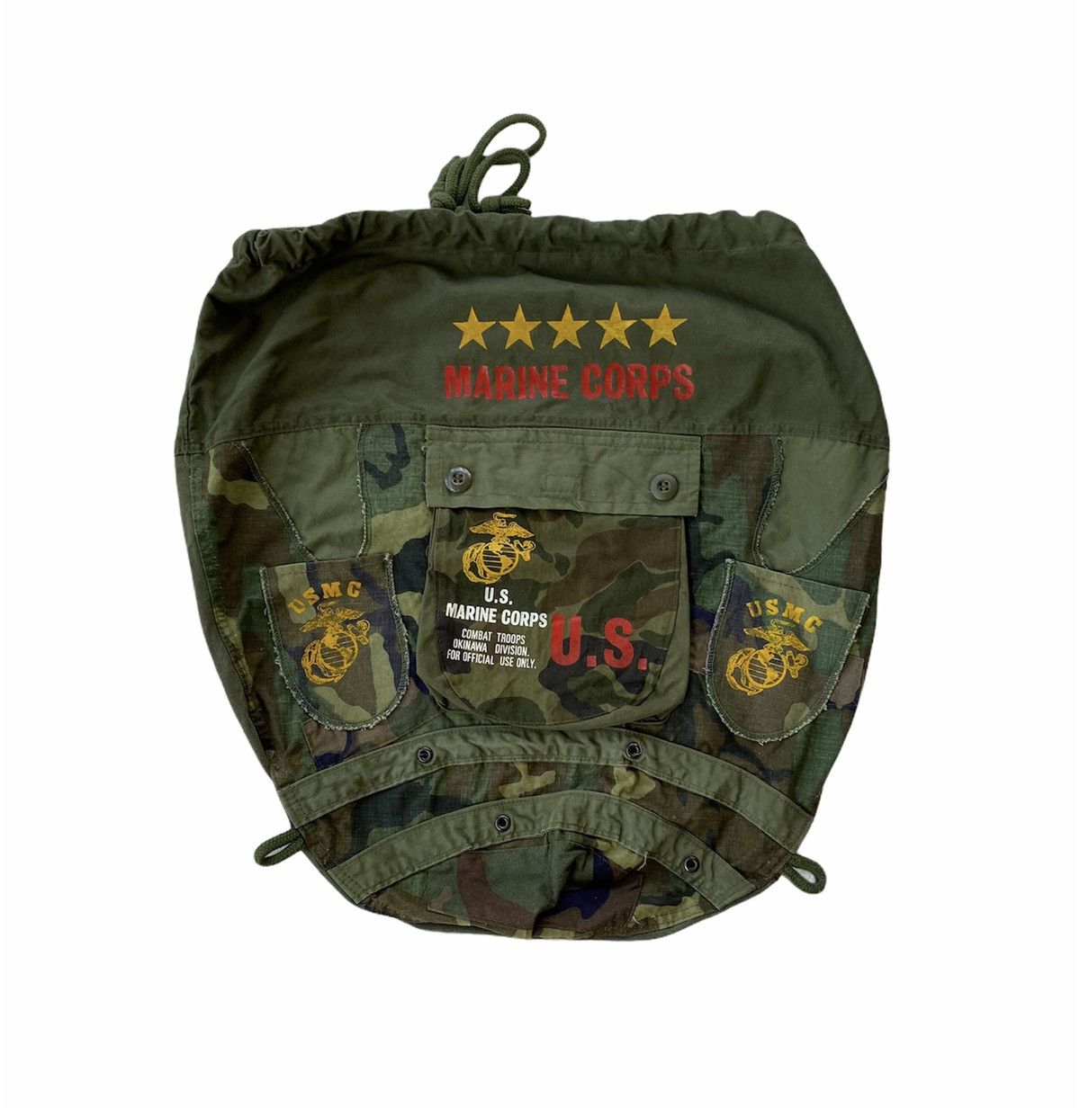 Other Rare‼️ Us Marine Corps Usmc Combat Luggage Army Bag Size ONE SIZE - 5 Thumbnail