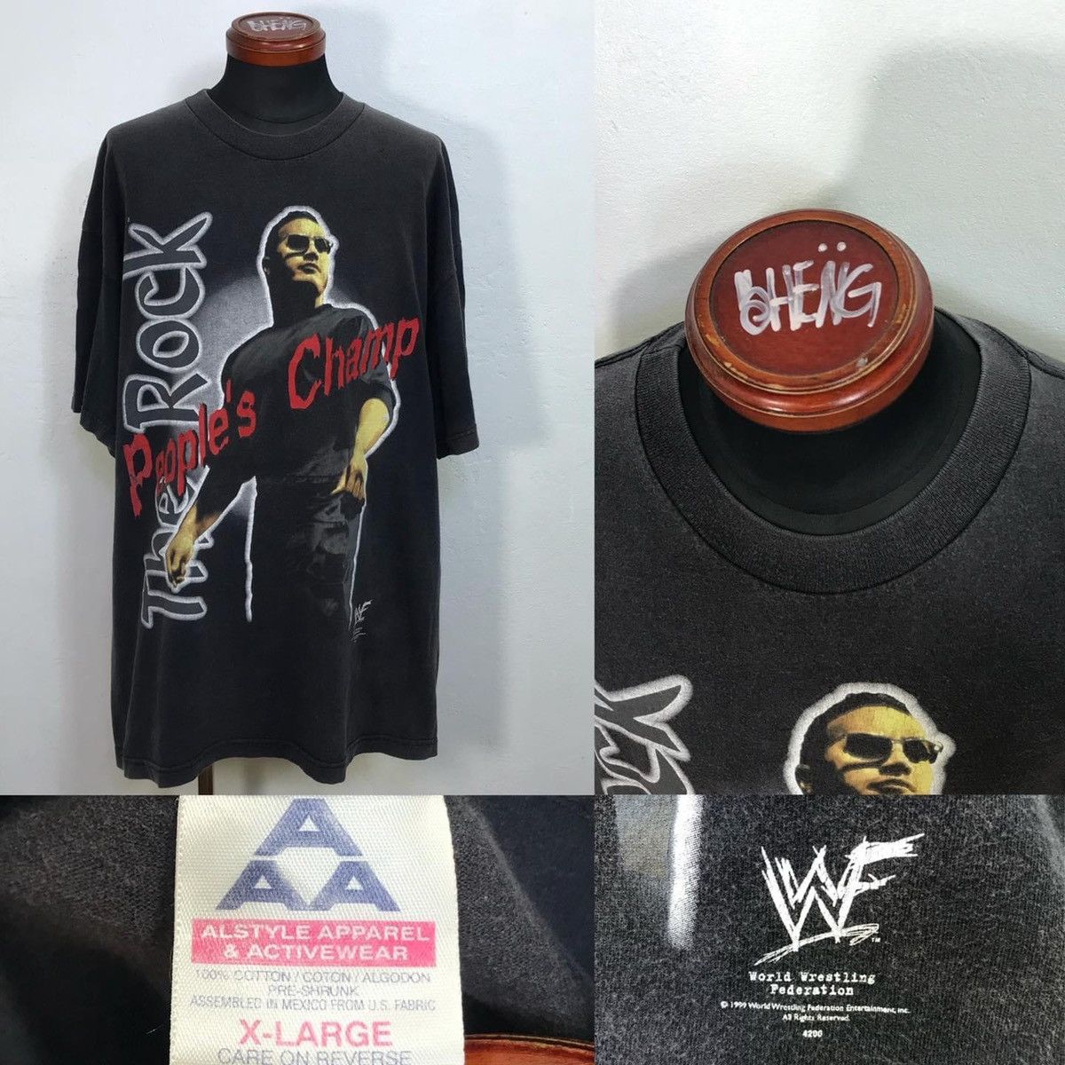 Vintage × WWE × WWF Vintage 1999 The Rock Wwf Size US XL / EU 56 / 4 - 2 Thumbnail