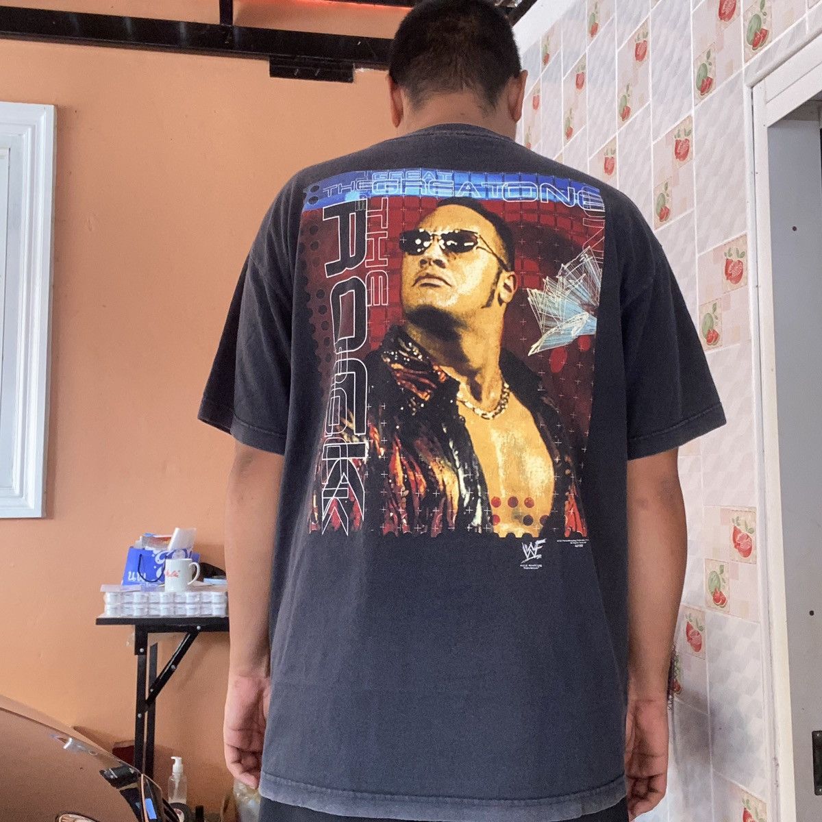 Vintage × WWF Vintage 00s The Rock Just Bring It! Size US XL / EU 56 / 4 - 1 Thumbnail