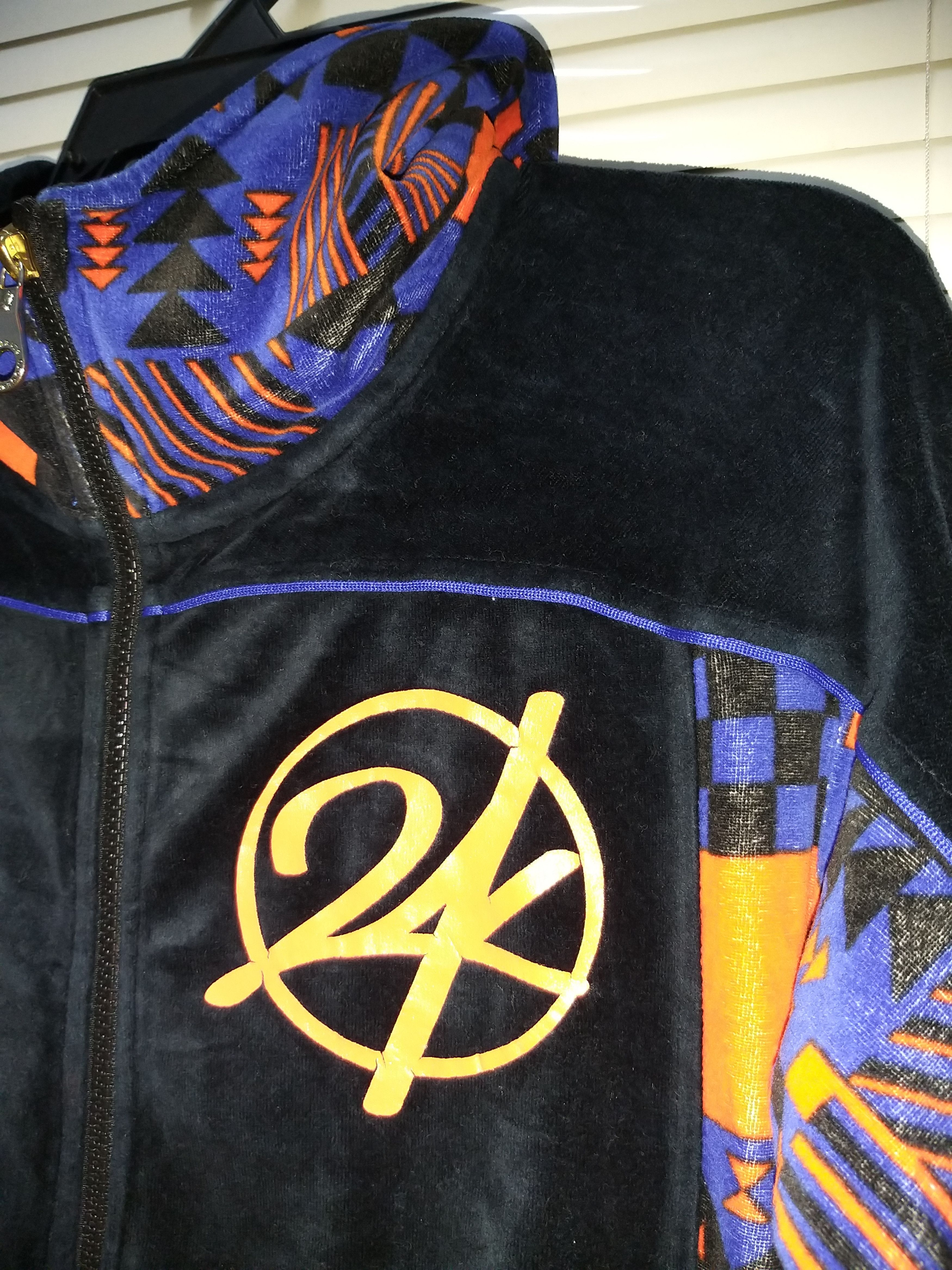Japanese Brand JAPANESE BRAND 24KARATS VELVET BIG LOGO ZIPPER HOODIES Size US S / EU 44-46 / 1 - 4 Thumbnail
