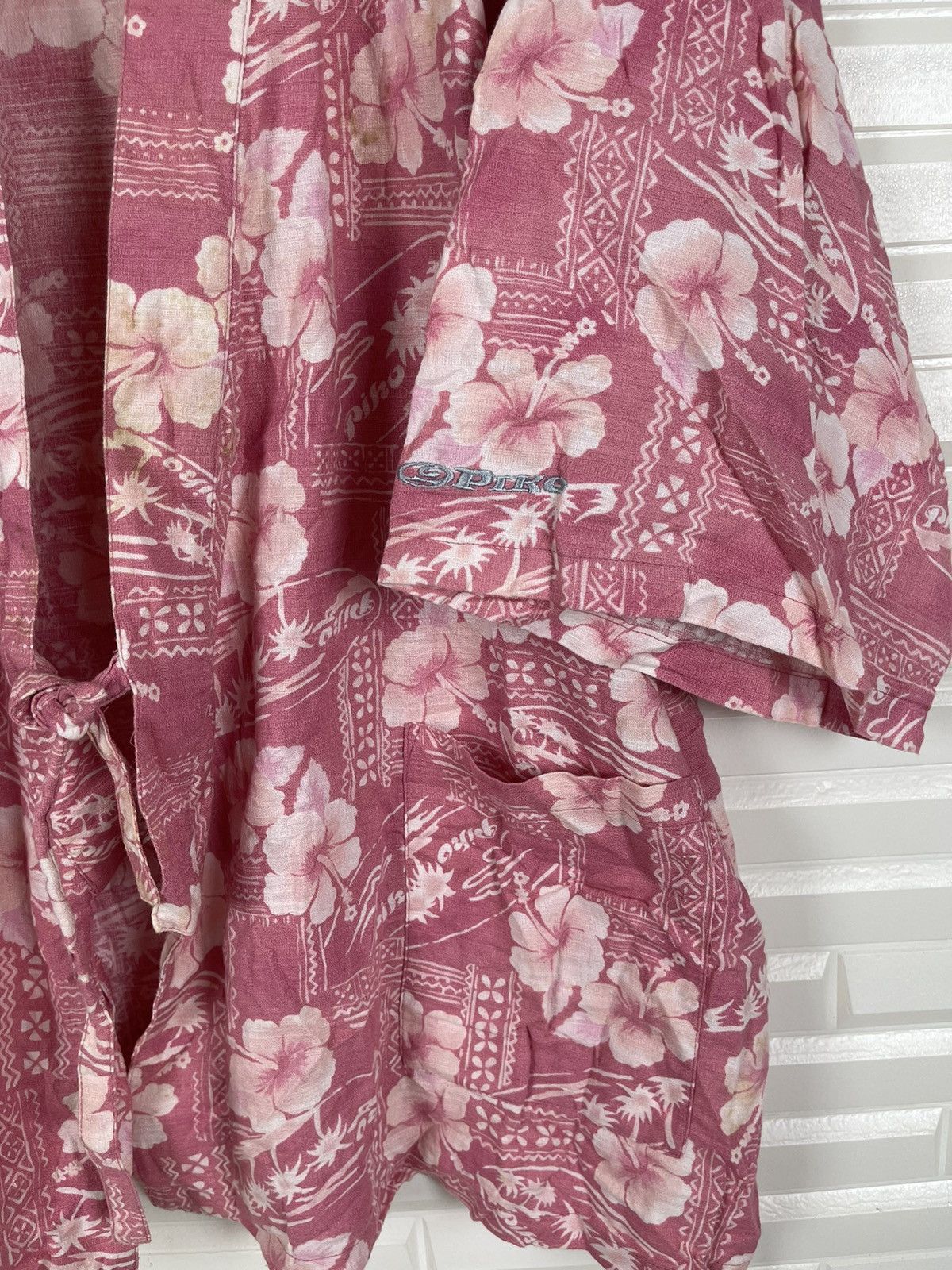 Japanese Brand × Vintage Vintage PIKO Hawaii Shirt Flower Fullprint Size US L / EU 52-54 / 3 - 4 Thumbnail