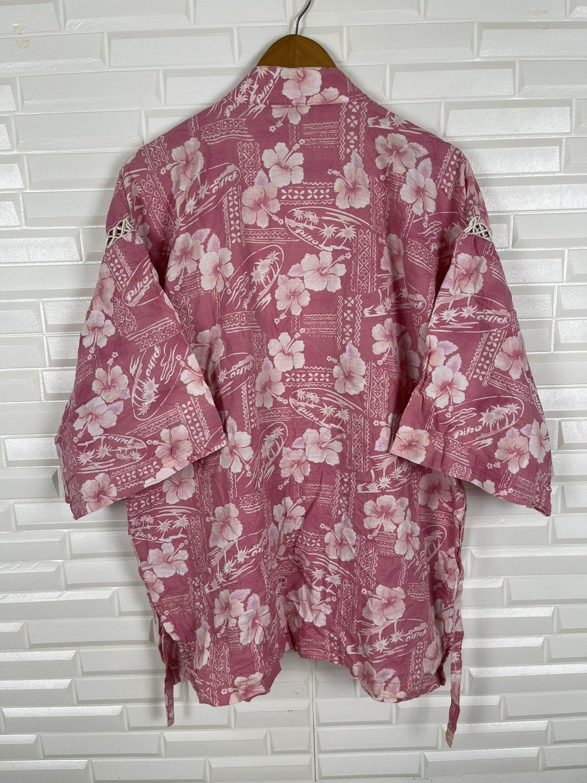 Japanese Brand × Vintage Vintage PIKO Hawaii Shirt Flower Fullprint Size US L / EU 52-54 / 3 - 2 Thumbnail