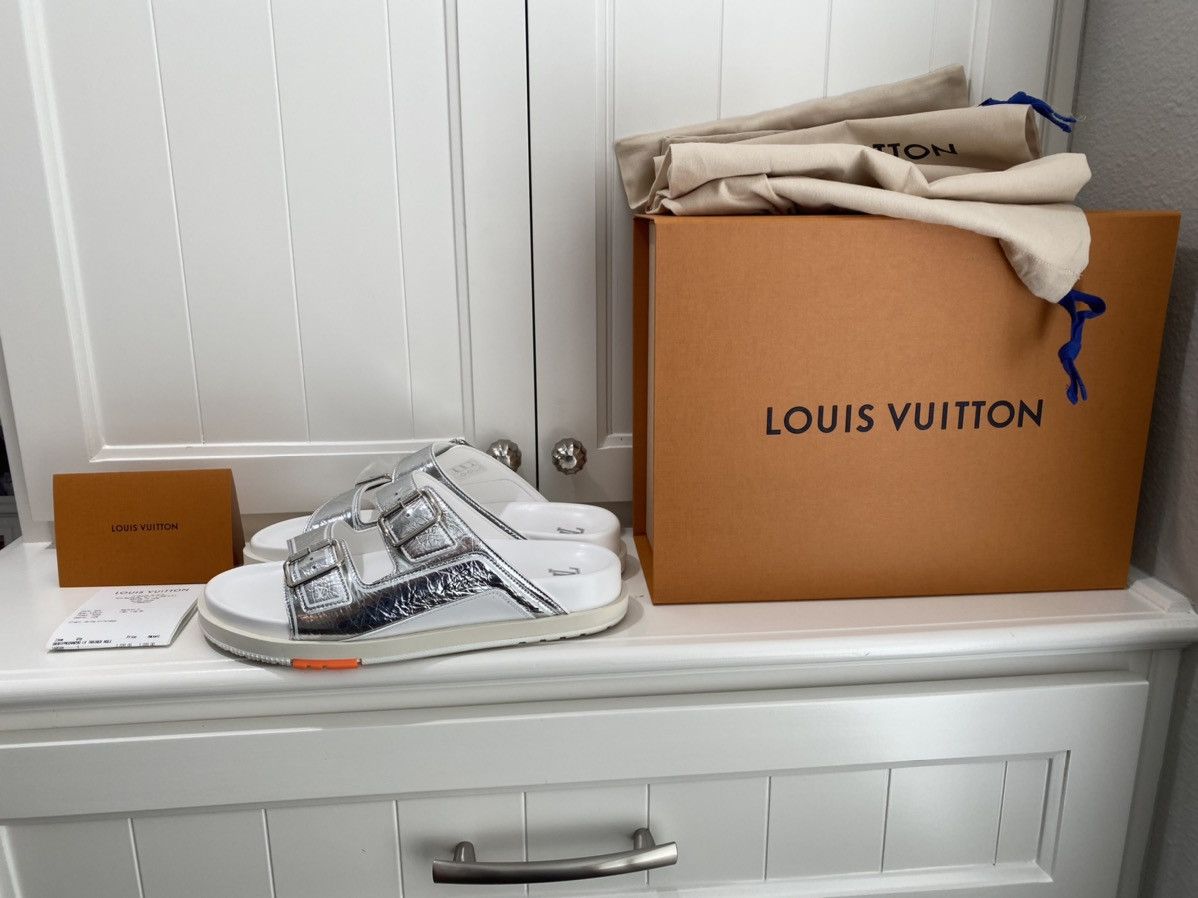 Louis Vuitton 2021 Trainer Mule Slides - Grey Sandals, Shoes - LOU702094