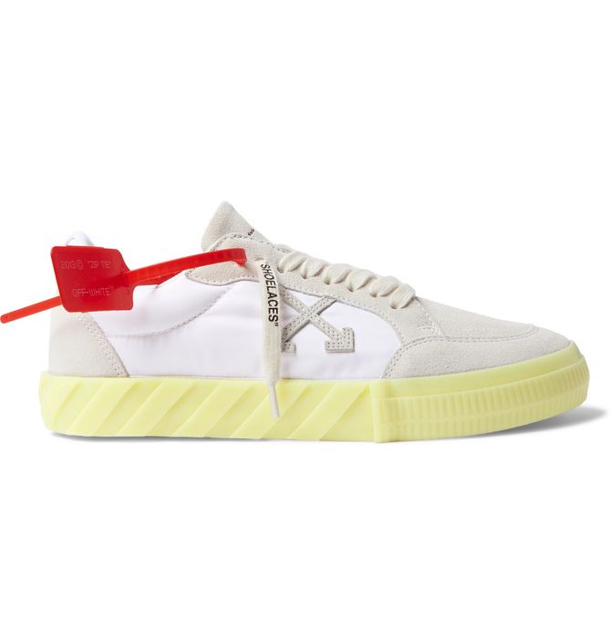 Off-white suede-trimmed discount printed grailed